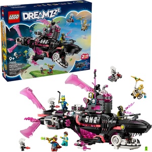 LEGO DREAMZzz Nightmare Shark Submarine Building Toy for Kids – Pretend Play Set & Figures for Boys & Girls, Ages 9+ – Rebuild as a Battleship or Submarine Toy – Gift Idea for Birthdays – 71500