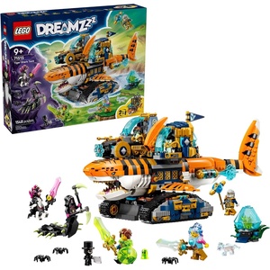 LEGO DREAMZzz Tiger Shark Tank Building Toy for Boys & Girls – Ages 9+ – Pretend Play Set for Kids, Ages 9+, W/2 Build Options – Includes 5 Minifigures – Gift Idea for Birthdays – 71515