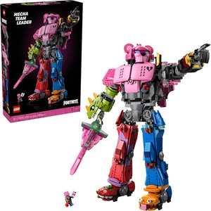 LEGO Fortnite Mecha Team Leader – Collectible Building Set for Adults – Gaming Room Décor – DIY Kit for Fortnite Fans – Includes Mecha Team Leader Minifigure – Great Video Game Gift – 77078
