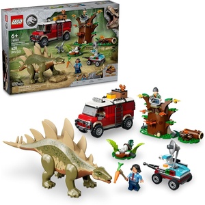 LEGO Jurassic World Dinosaur Missions: Stegosaurus Discovery Building Set – Dinosaur Toys Pretend Play Set with 2 Minifigures for Boys & Girls, Ages 6+ – Gift Ideas for Kids – 76965