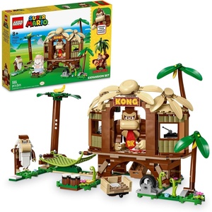 LEGO Super Mario Donkey Kong’s Tree House Expansion Set – Building Toys for Boys & Girls, Ages 8+ Years – Pretend Play Toy Figures & Playsets – Gifts for Kids – 71424