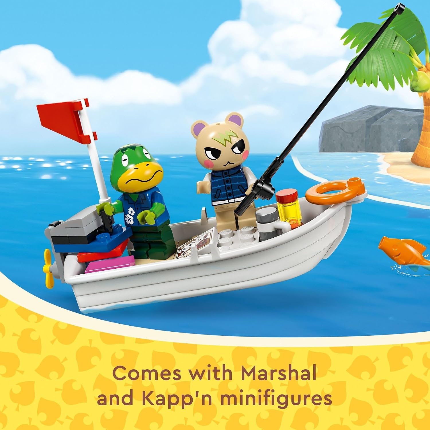 image:imageLEGO Animal Crossing Kappns Island Boat Tour Buildable Video Game Toy for Kids Includes 2 Minifigures from The Series Marshal and Kappn Animal Crossing Toy for 6 Year Old Boys and Girls 77048