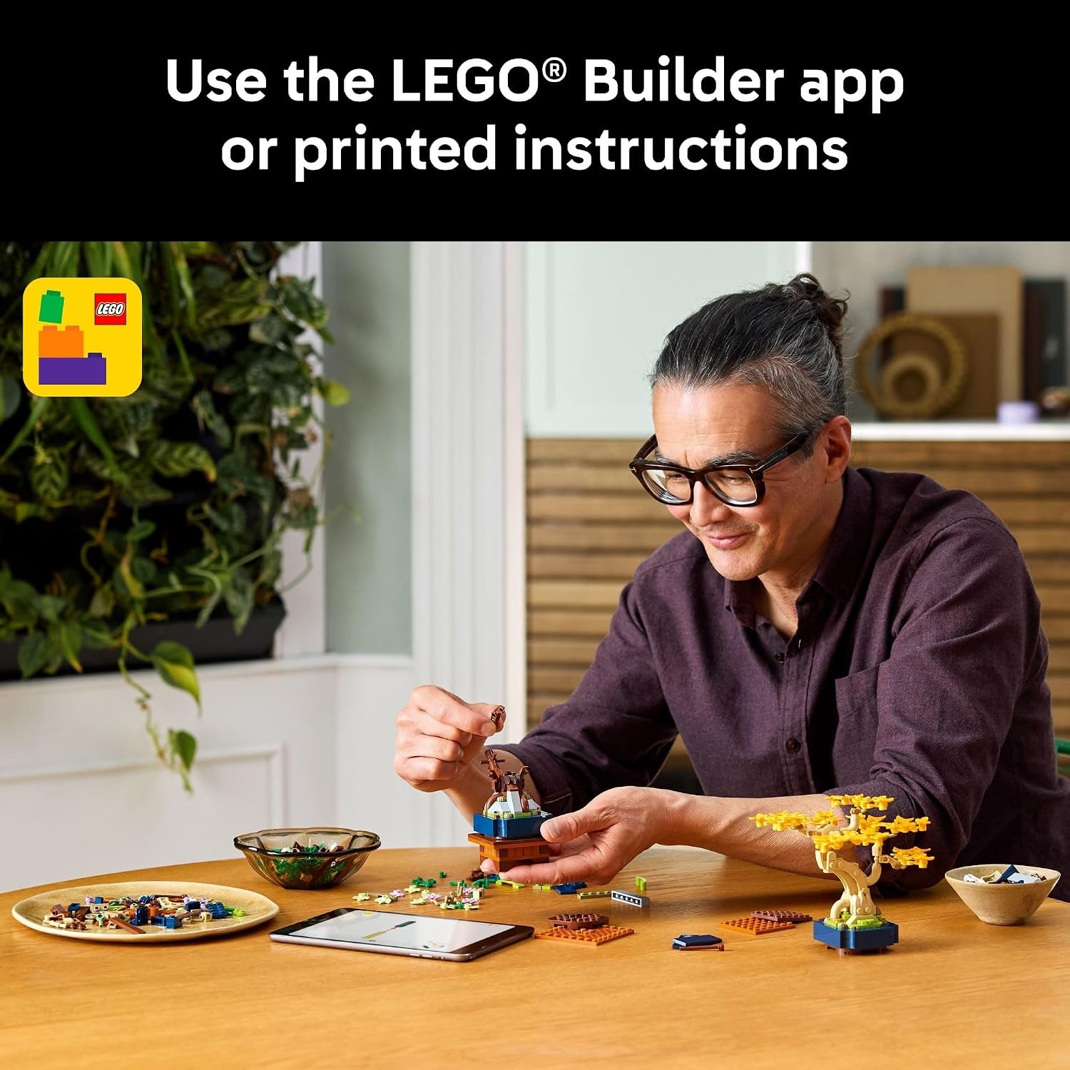 image:imageLEGO Botanicals Mini Bonsai Trees Building Set Artificial Bonsai Tree Building Blocks for Adults Ages 18 Gift for Birthdays for Him DIY Home and Office Decor for Men and Women 10373