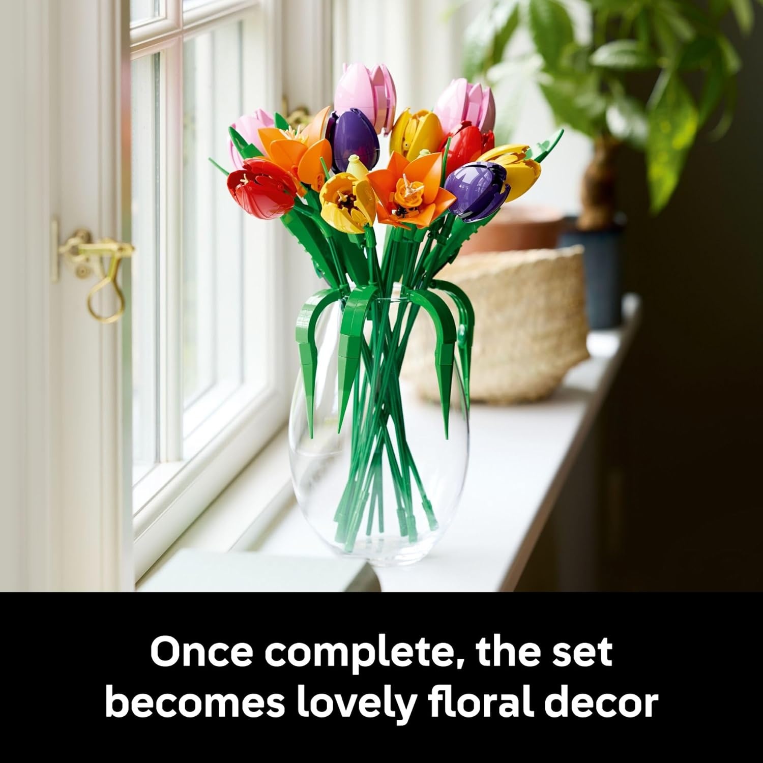 image:imageLEGO Botanicals Tulip Bouquet Building Set for Adults Gift for Birthdays Bedroom Book Shelf amp Office Decor for Women amp Men Ages 18 Artificial Flowers Crafting Kit 11501