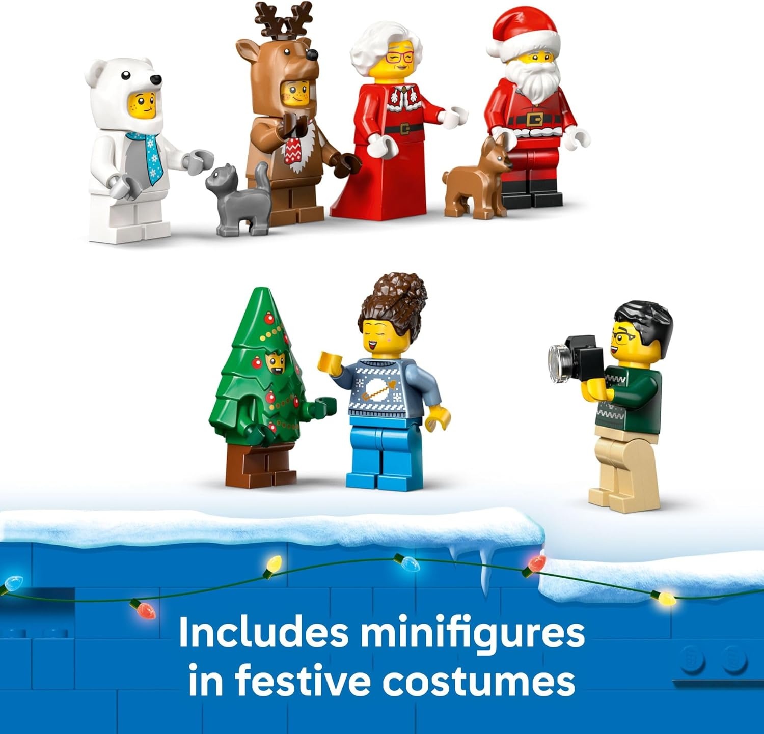 image:imageLEGO City Advent Calendar 2025 Kids Toy Holiday Countdown Playset WSanta amp Mrs Claus Minifigures for Boys amp Girls Ages 5 24 Buildable Surprises Gift Idea for Christmas 60475