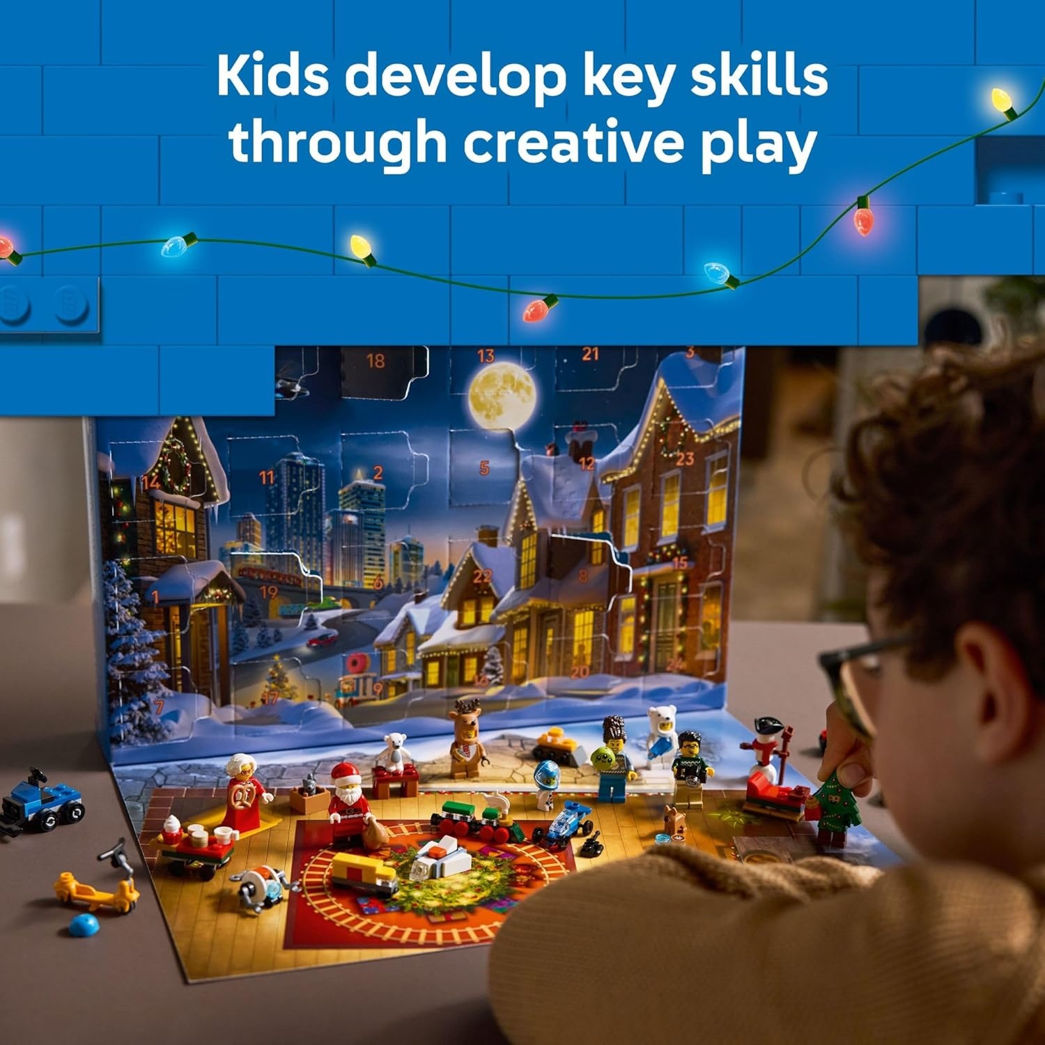 image:imageLEGO City Advent Calendar 2025 Kids Toy Holiday Countdown Playset WSanta amp Mrs Claus Minifigures for Boys amp Girls Ages 5 24 Buildable Surprises Gift Idea for Christmas 60475