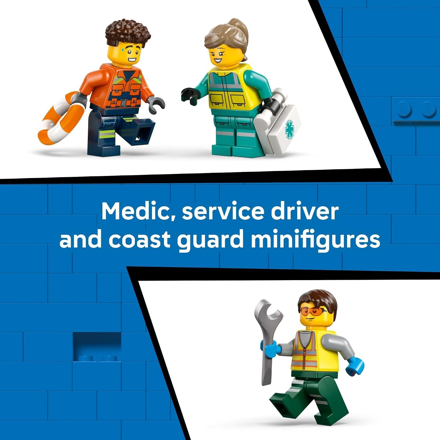 image:imageLEGO City Airplane Service Truck amp Hovercraft Remix Building Toy for Kids Mix amp Match Emergency Vehicle amp Truck Toys for Pretend Play Gift Idea for Boys amp Girls Ages 7 60505