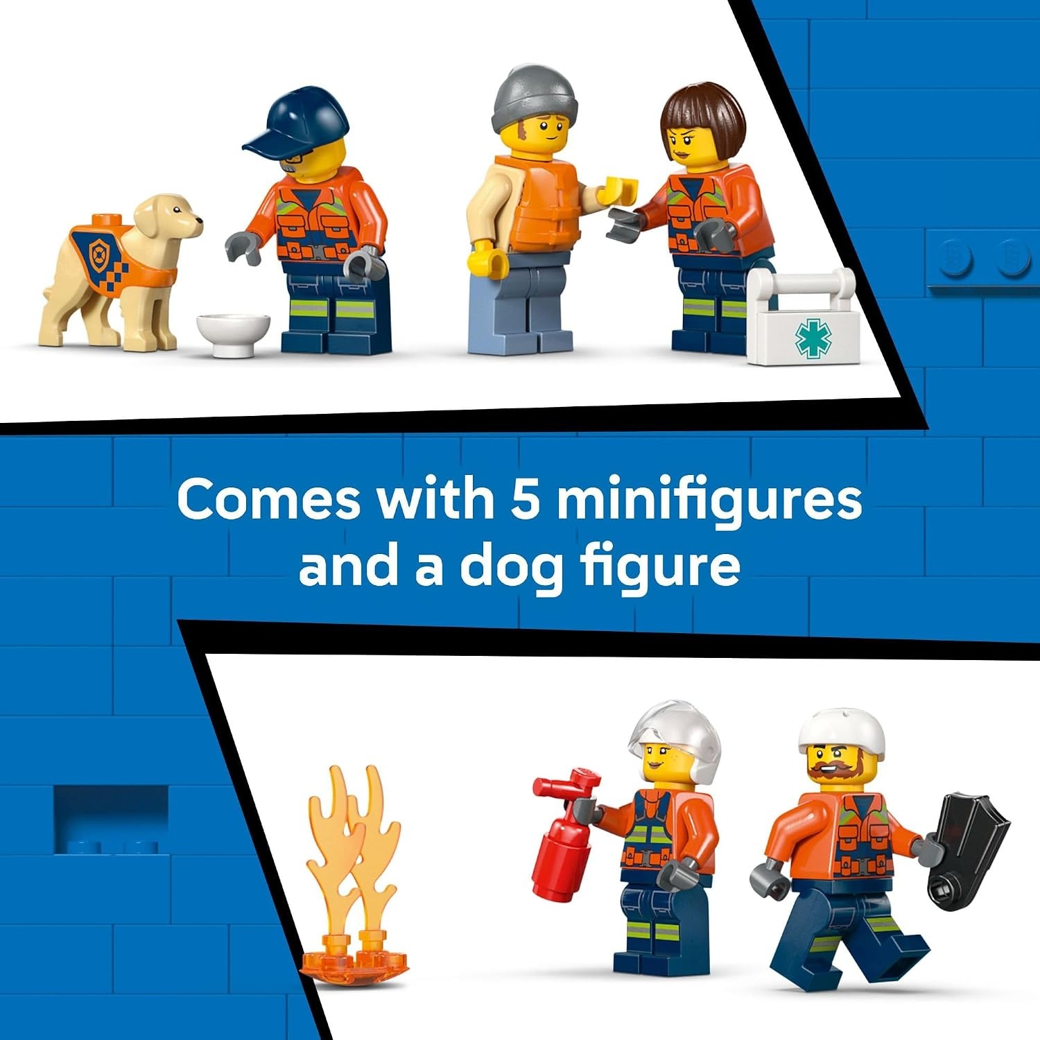 image:imageLEGO City Coast Guard Rescue Boat amp Helicopter Building Toys Kids Pretend Play Set for Boys amp Girls Ages 7 W2 Rescue Boat Toys 5 Minifigures amp Dog Figure Gift Idea for Birthdays 60504