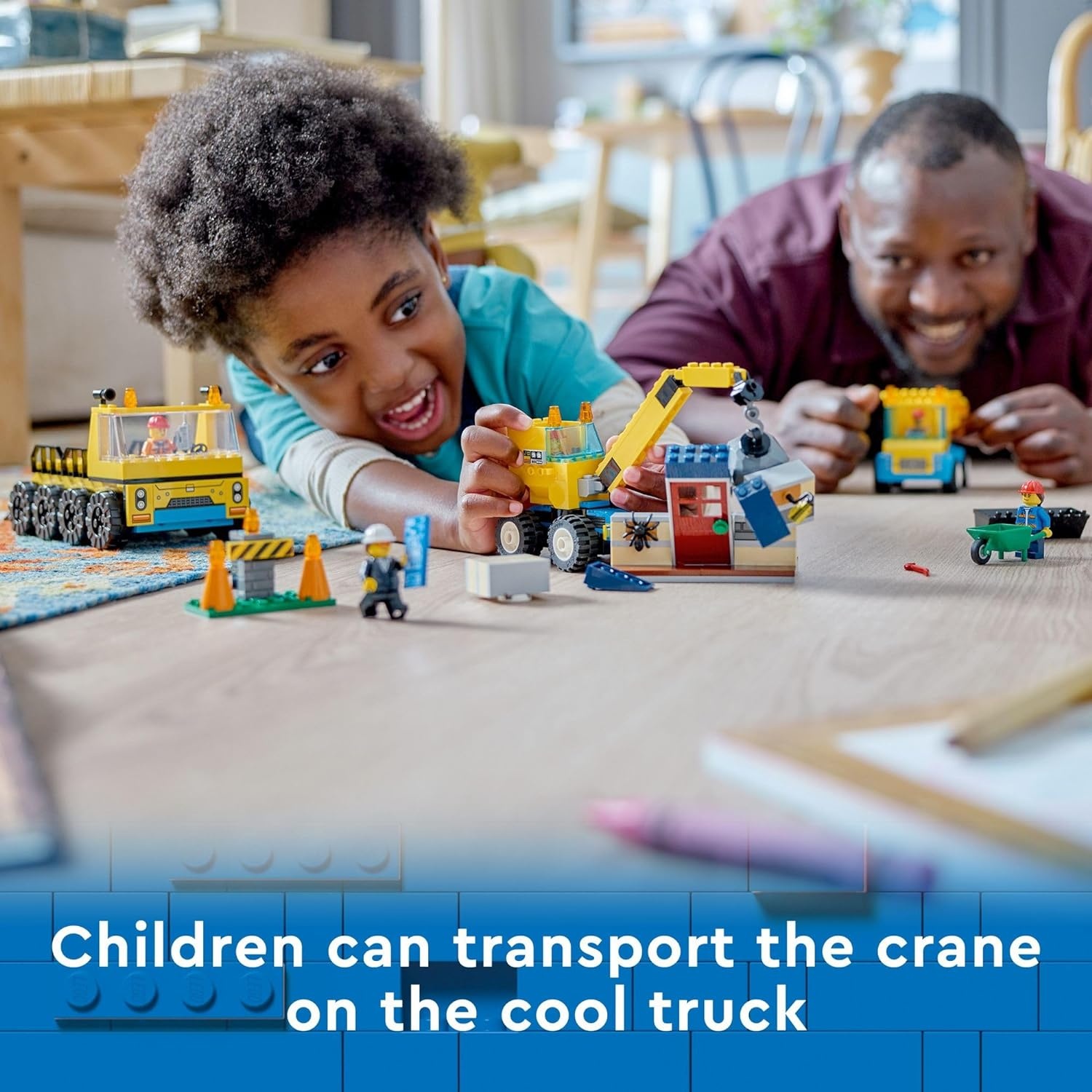 image:imageLEGO City Construction Trucks and Wrecking Ball Crane 60391 Building Toy Set for Toddler Kids Ages 4 Includes 3 Construction Vehicles an Abandoned House and 3 Minifigures for Pretend Play