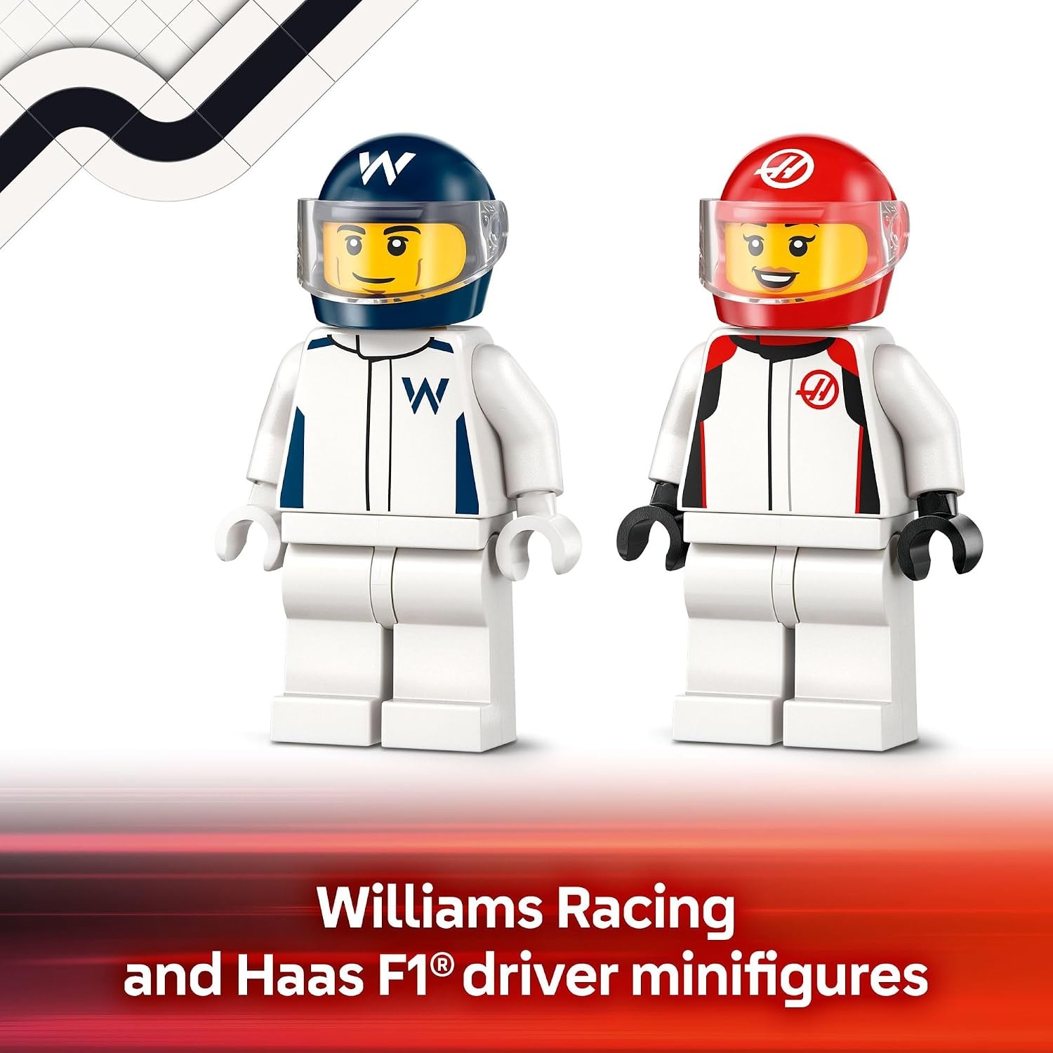 image:imageLEGO City F1 Williams Racing amp Haas F1 Race Car Toys Car Building Toy Set for Kids Boys and Girls Ages 4 Preschool Toy for Fans Gift Idea for Birthdays 60464