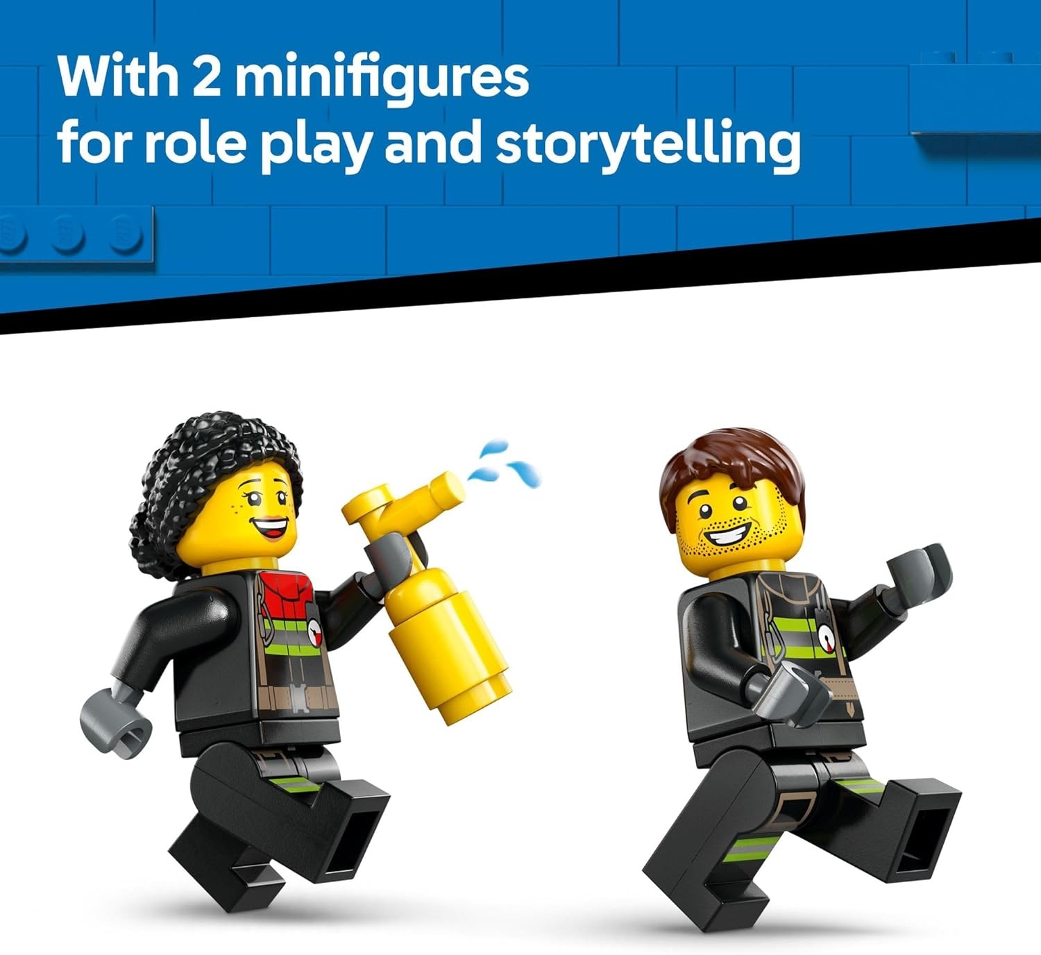 image:imageLEGO City Fire Ladder Truck Toddler Toy Fire Truck Toy with 2 Firefighter Minifigures Digital Guide for Boys and Girls Ages 4 Learning Educational Toy for Preschool 60463