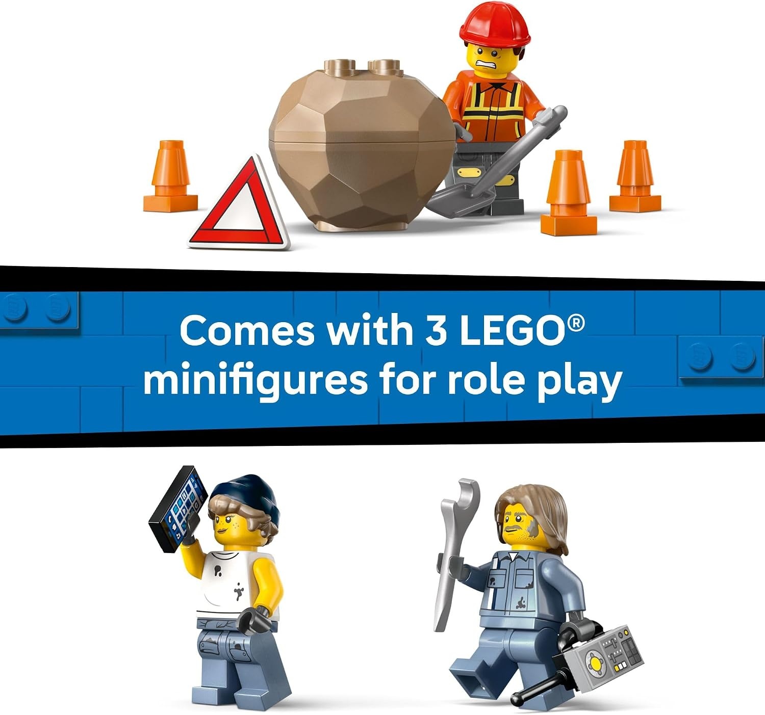 image:imageLEGO City HeavyDuty Recovery Tow Truck with Crane Building Toy Dump amp Tow Truck Toys for Boys amp Girls Ages 8 Pretend Play Set for Kids Gift Idea for Birthdays amp Holidays 60467