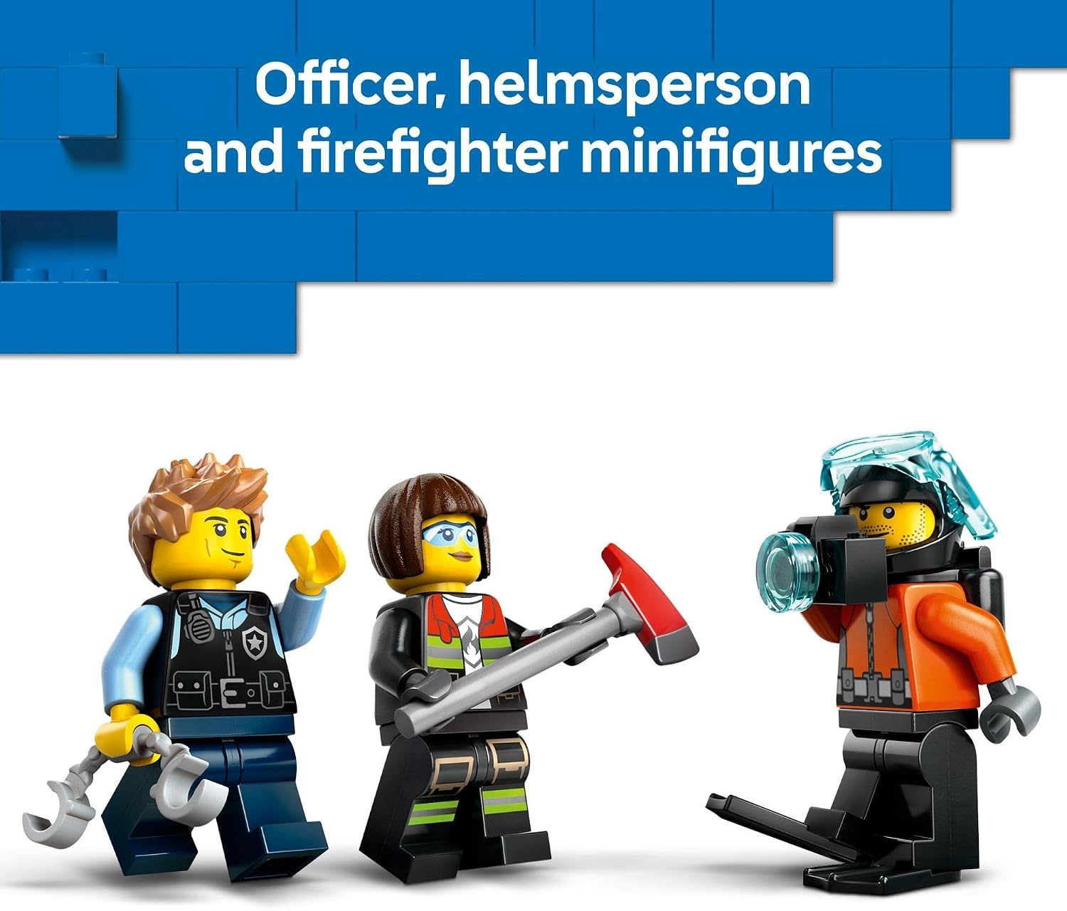 image:imageLEGO City Helicopter Fire Truck amp Submarine Remix Kids Toy 3 Building Toys in 1 for Boys and Girls Ages 7 Gift Idea for Birthdays with 3 Minifigures 60462