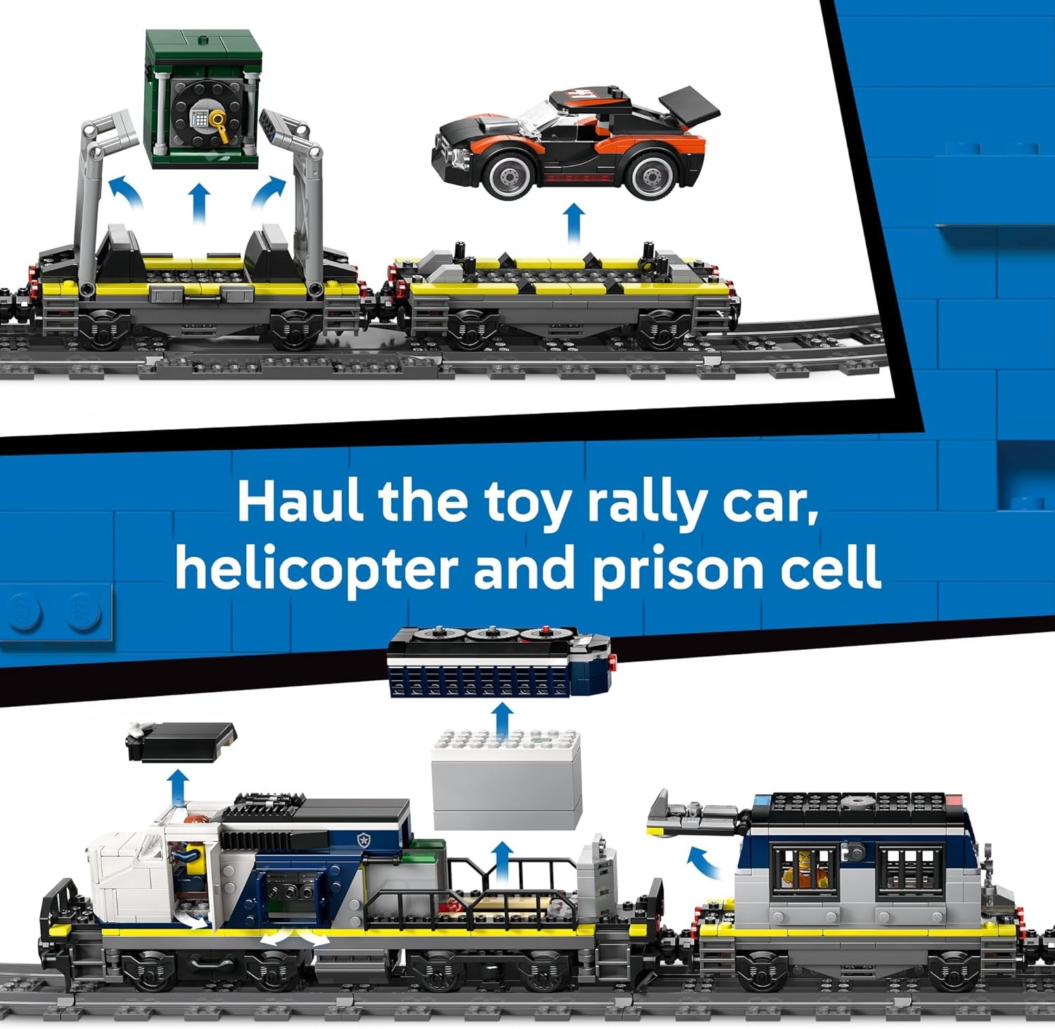 image:imageLEGO City Police Train Heist Building Toy Train Set with Police Car Toy for Boys amp Girls Ages 7 Pretend Play Set for Kids Gifts for Birthdays 60508