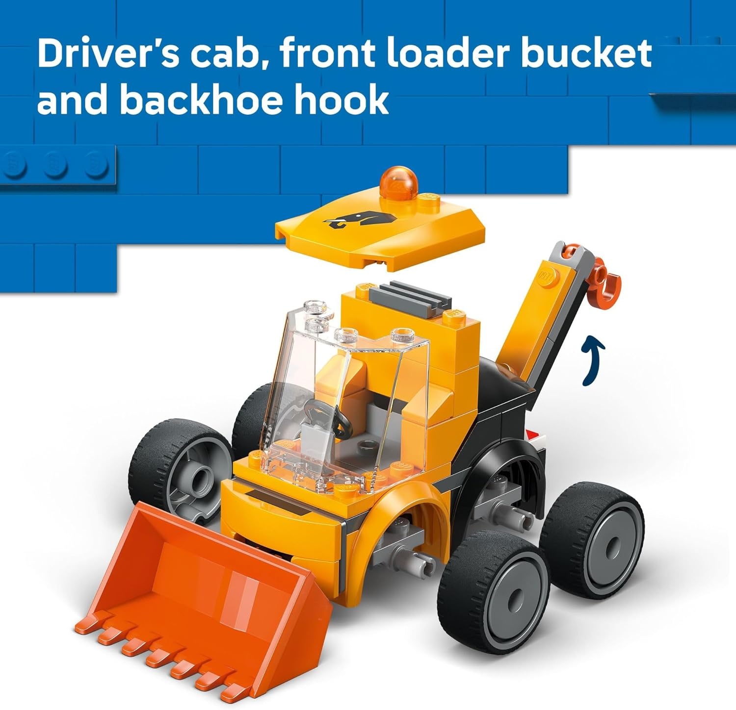 image:imageLEGO City Rides Fire Truck Building Toy for Kids Emergency Pretend Play for Boys amp Girls Ages 5 Toy Truck WRaisable Ladder amp Firefighter Junior Minifigure Gift Idea for Birthdays 60482Construction Loader