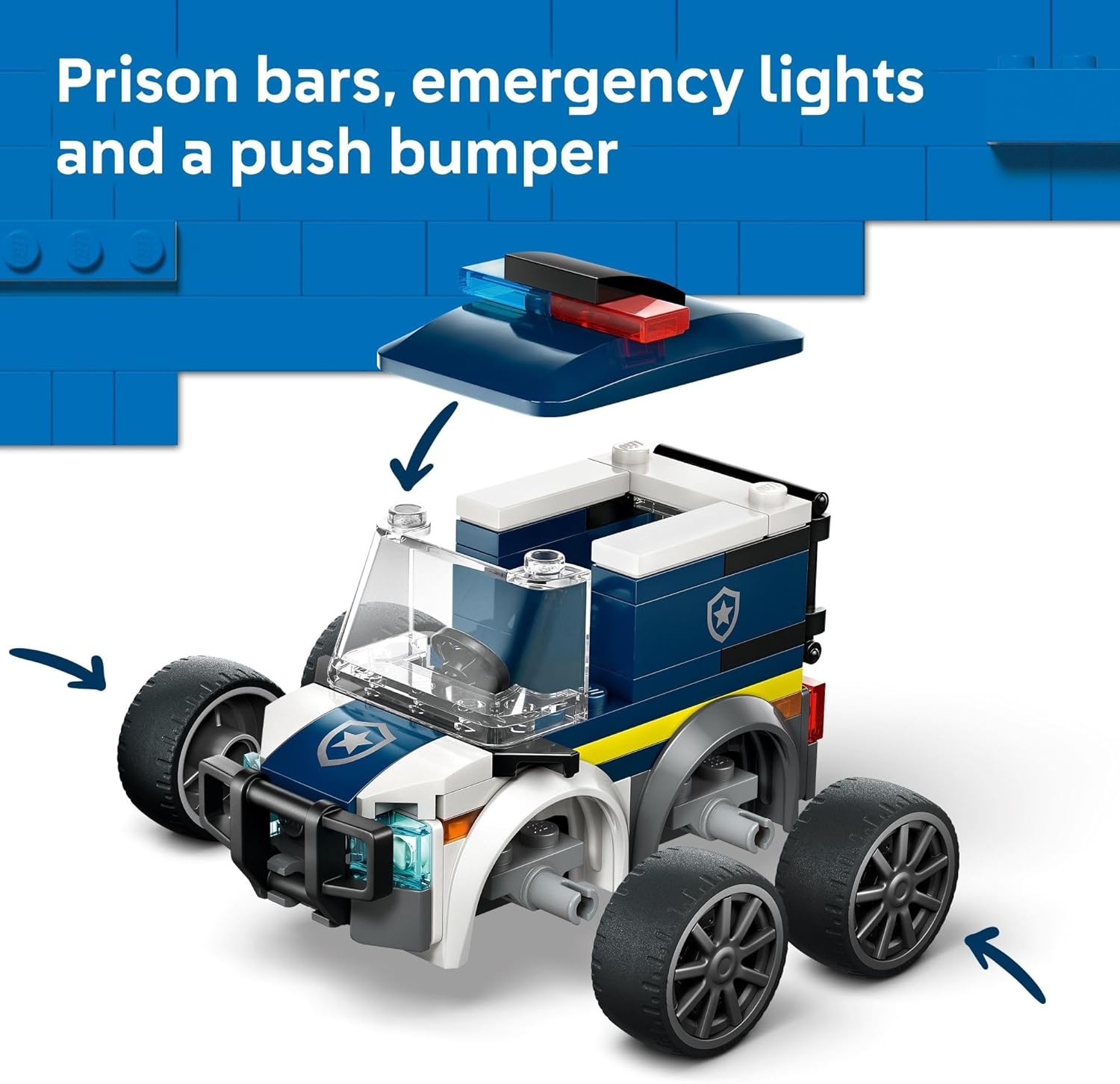 image:imageLEGO City Rides Fire Truck Building Toy for Kids Emergency Pretend Play for Boys amp Girls Ages 5 Toy Truck WRaisable Ladder amp Firefighter Junior Minifigure Gift Idea for Birthdays 60482Police Truck