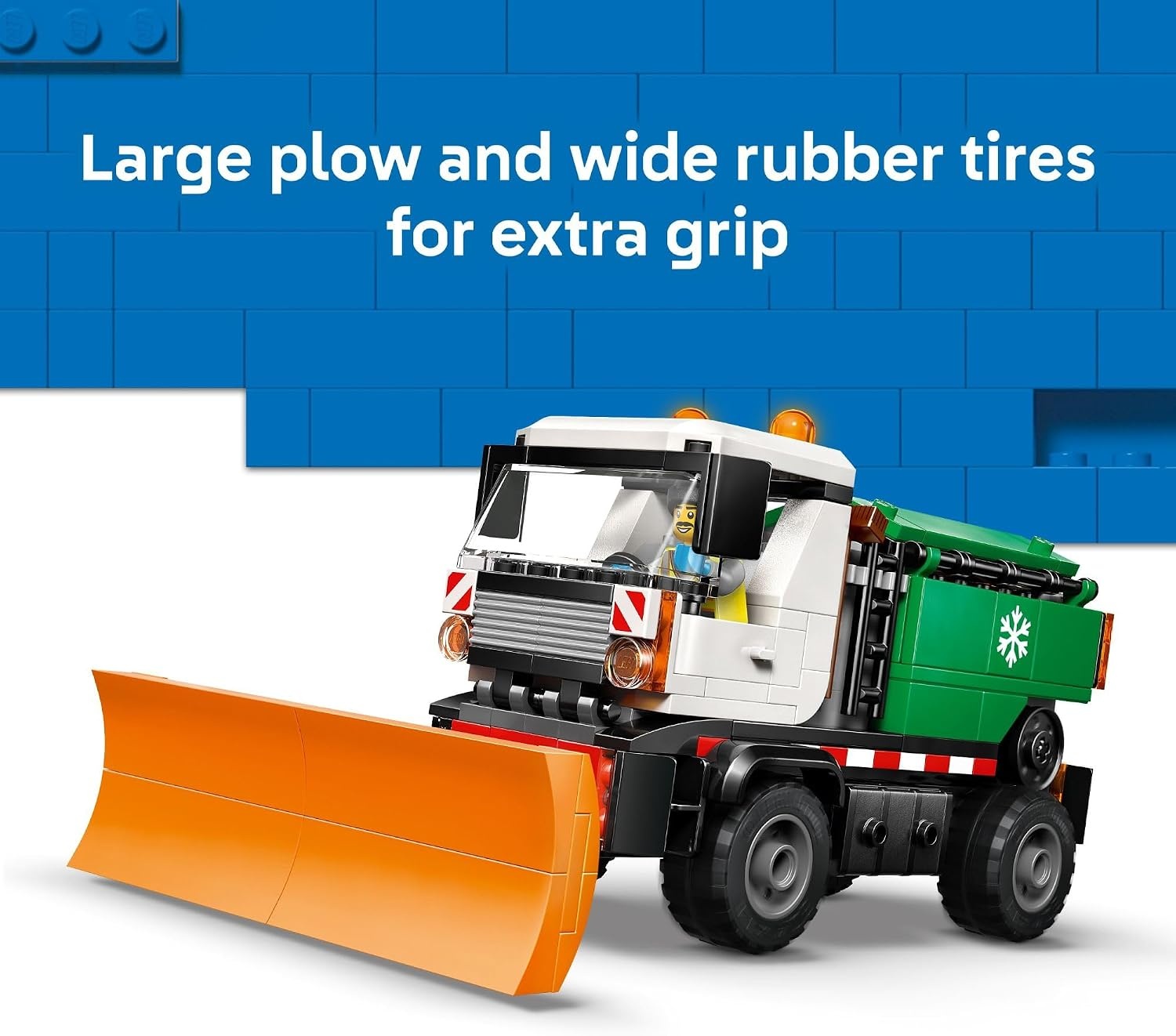image:imageLEGO City Snowplow Truck Building Toy for Kids Pretend Play Vehicle for Boys amp Girls Ages 5 Toy Truck WMovable Plow amp Driver Minifigure Gift Idea for Birthdays 60490