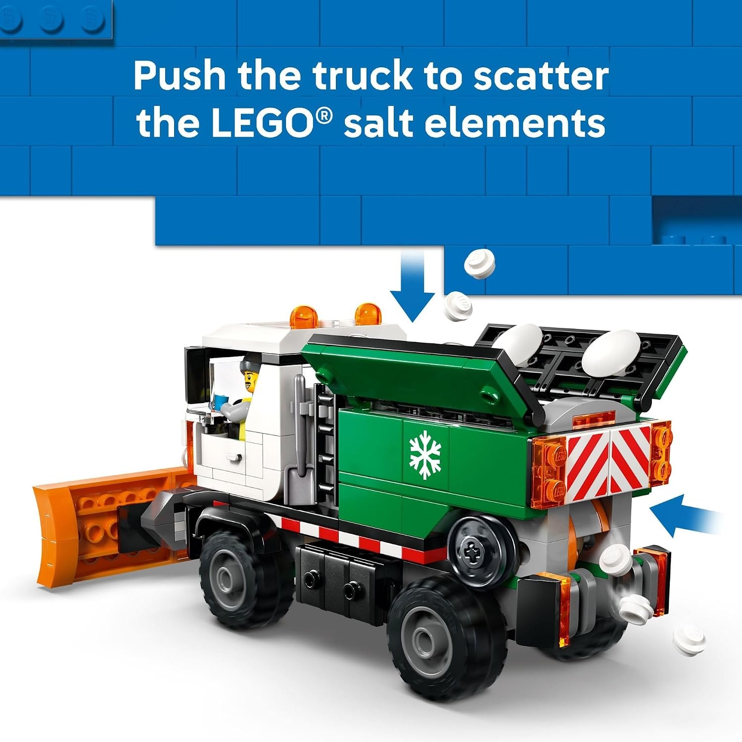 image:imageLEGO City Snowplow Truck Building Toy for Kids Pretend Play Vehicle for Boys amp Girls Ages 5 Toy Truck WMovable Plow amp Driver Minifigure Gift Idea for Birthdays 60490