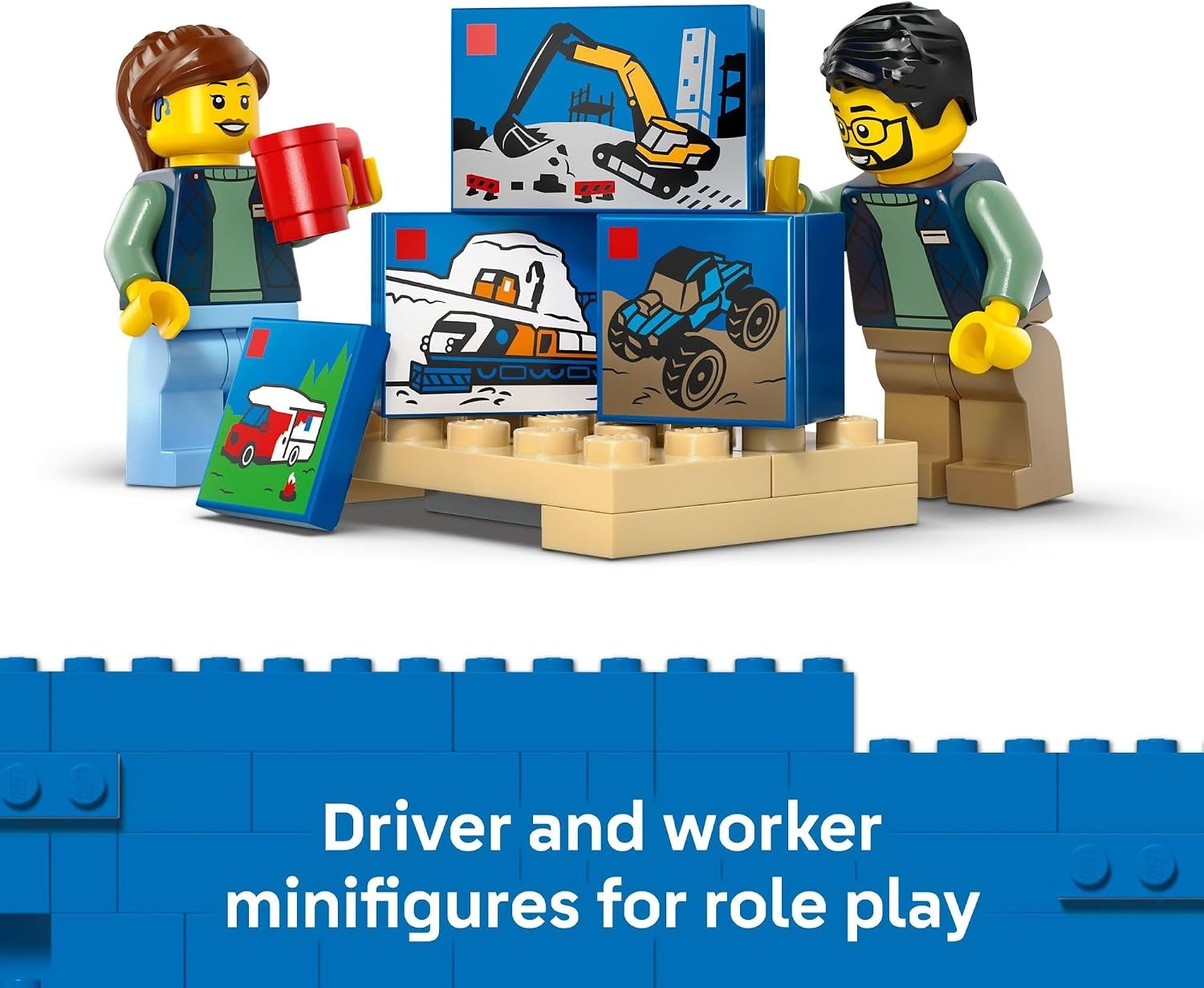 image:imageLEGO City The Van Building Toy for Kids Pretend Play Set for Boys amp Girls Ages 6 Delivery Van Toy W2 Minifigures amp 4 Mini Box Elements Gift Idea for Birthdays 60500