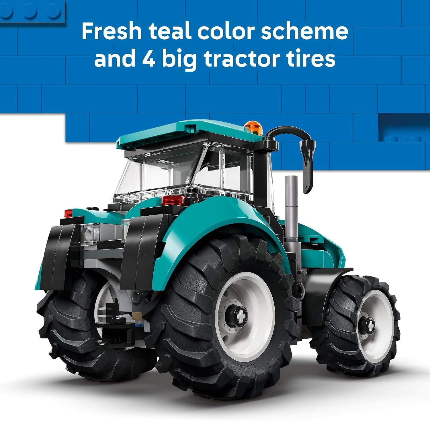 image:imageLEGO City Tractor Building Toy for Kids Pretend Play Farm Vehicle for Boys amp Girls Ages 7 Tractor Toy WFarmer Minifigure Gift Idea for Birthdays 60498