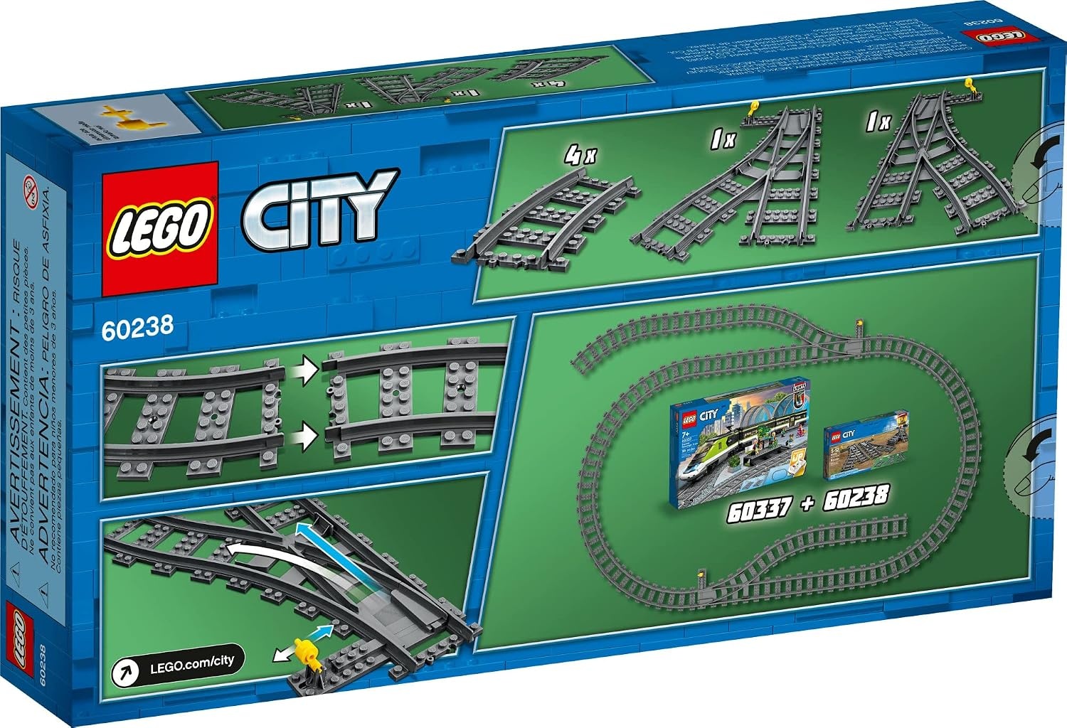 image:imageLEGO City Trains Switch Tracks 60238 Building Toy Set for Kids Boys and Girls Ages 5 8 Pieces8 Count Pack of 1