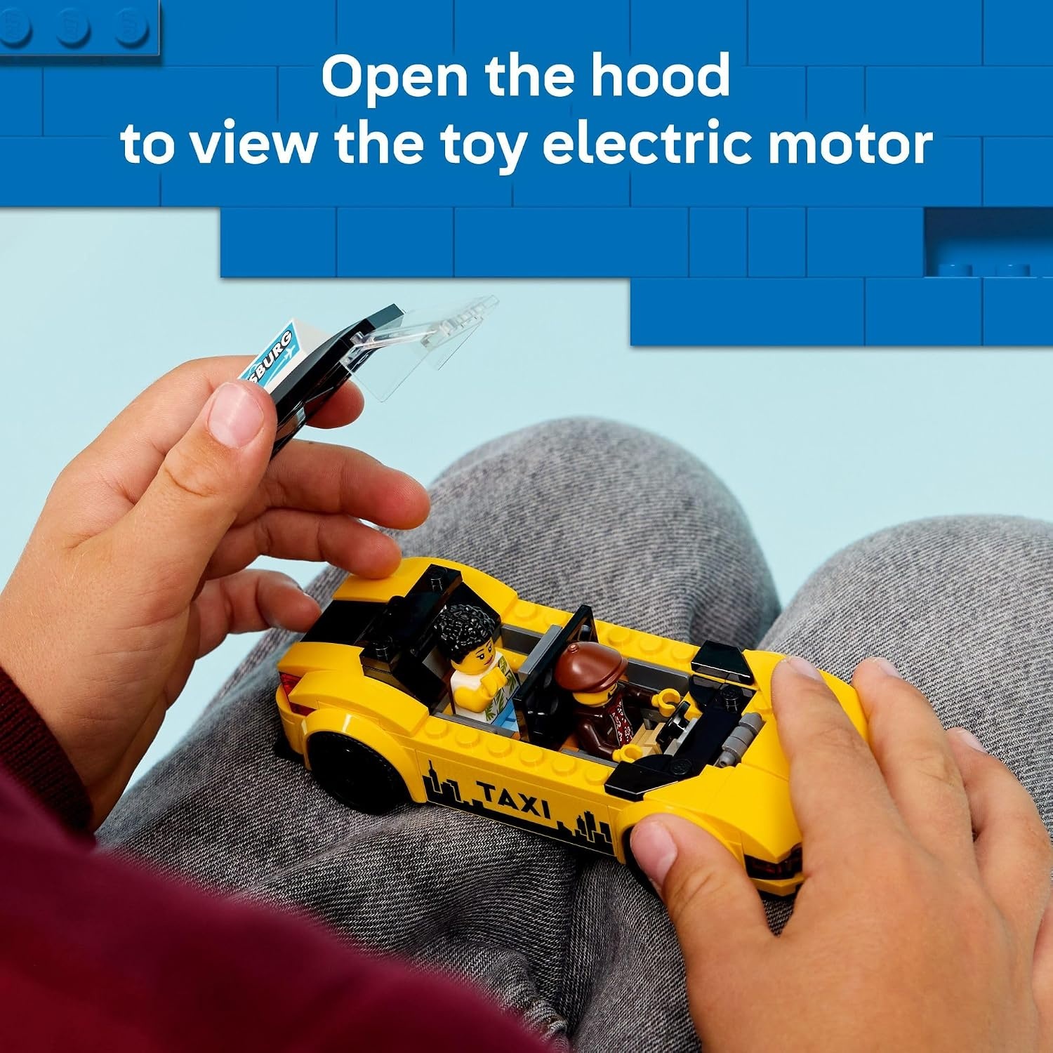 image:imageLEGO City Yellow Taxi Car Building Toy for Kids Pretend Play Set for Boys amp Girls Ages 5 Toy Car WTaxi Driver amp Tourist Minifigures Gift Idea for Birthdays 60487