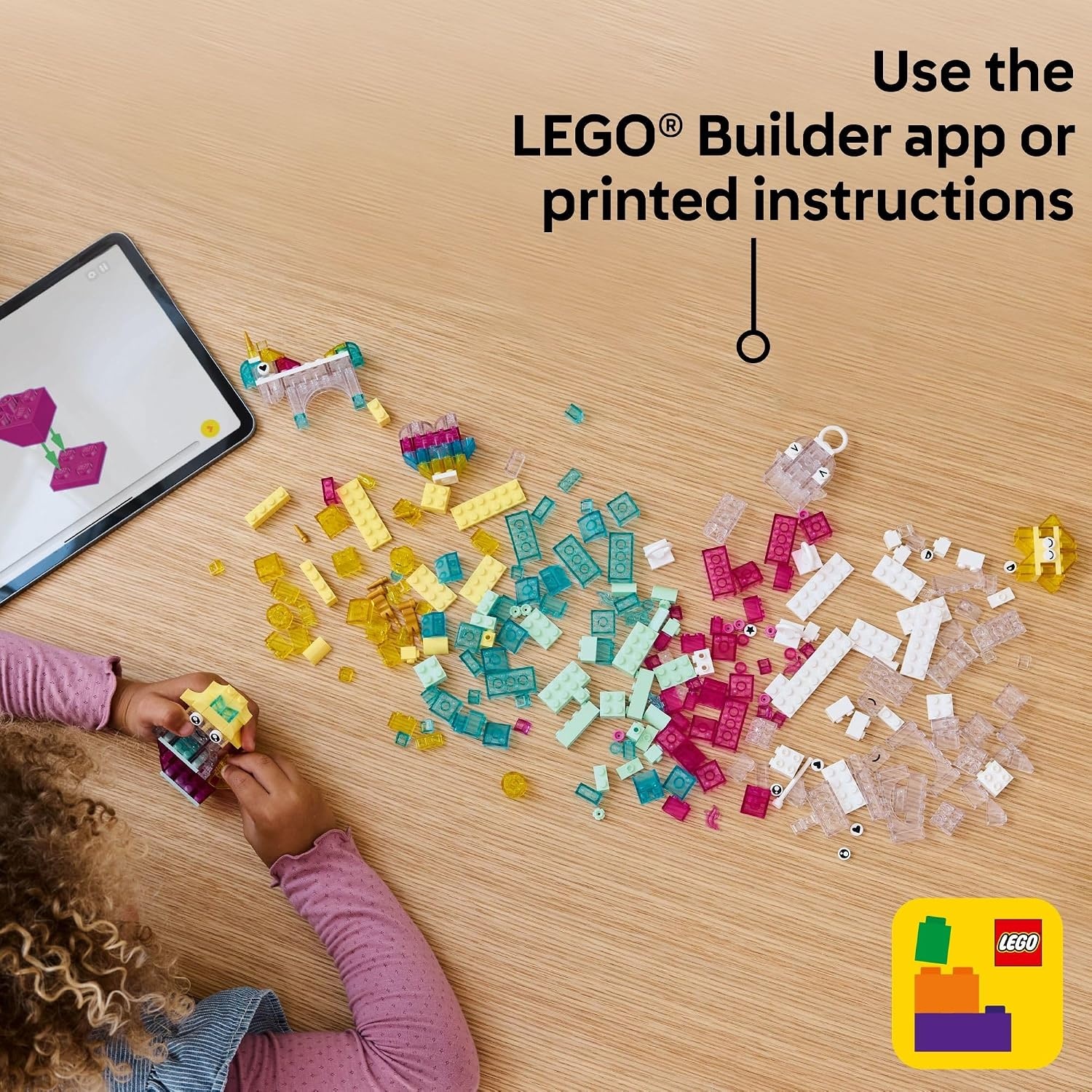 image:imageLEGO Classic Magical Transparent Box Preschool Learning Toy for Boys and Girls Ages 5 Birthday Gift for Kids Beginner Construction Set Colorful Building Bricks Toy 11040