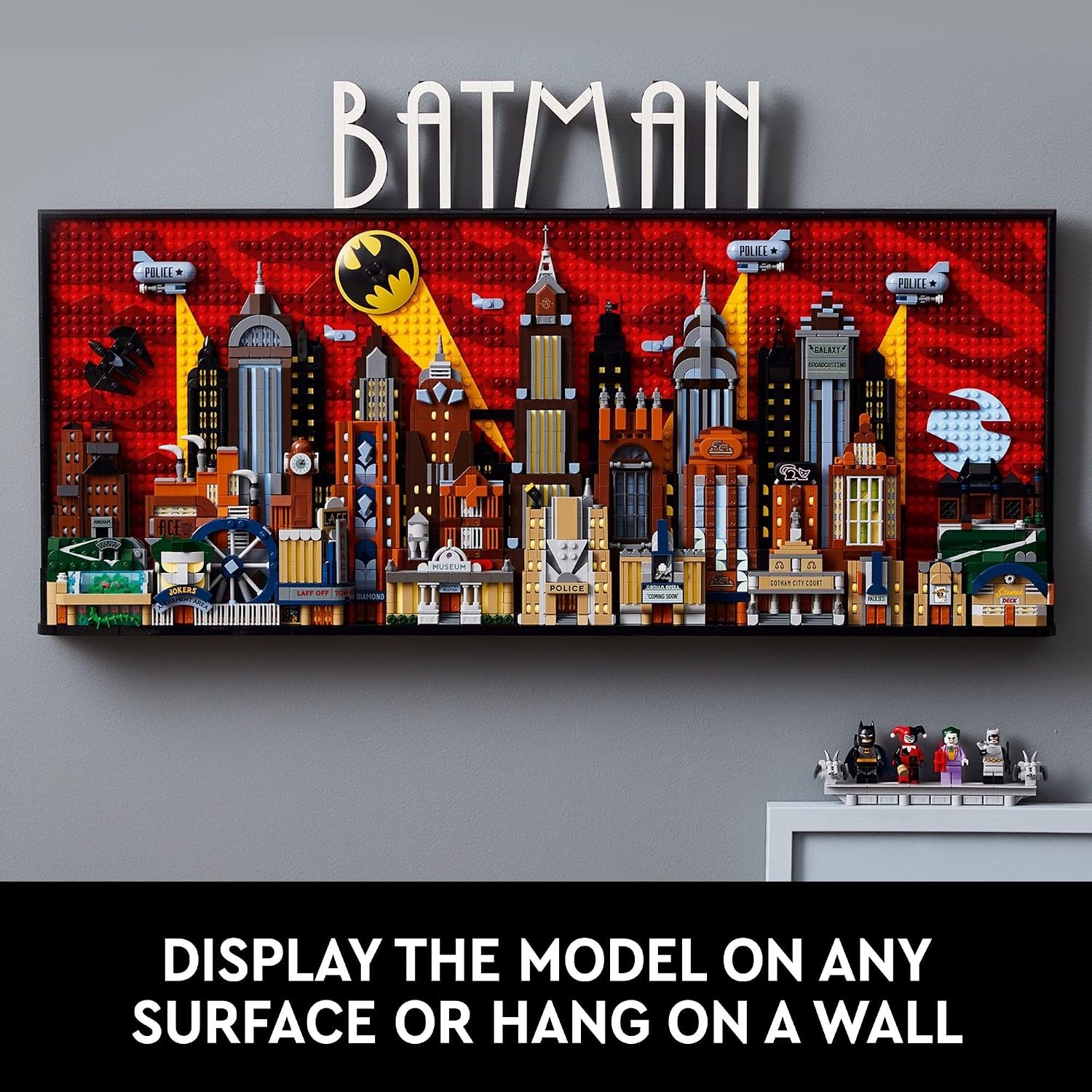 image:imageLEGO DC Batman The Animated Series Gotham City Build and Display Adult Set with Minifigures DC Collectible Gift for Fans of Super Hero Action and Adventure Movies 76271