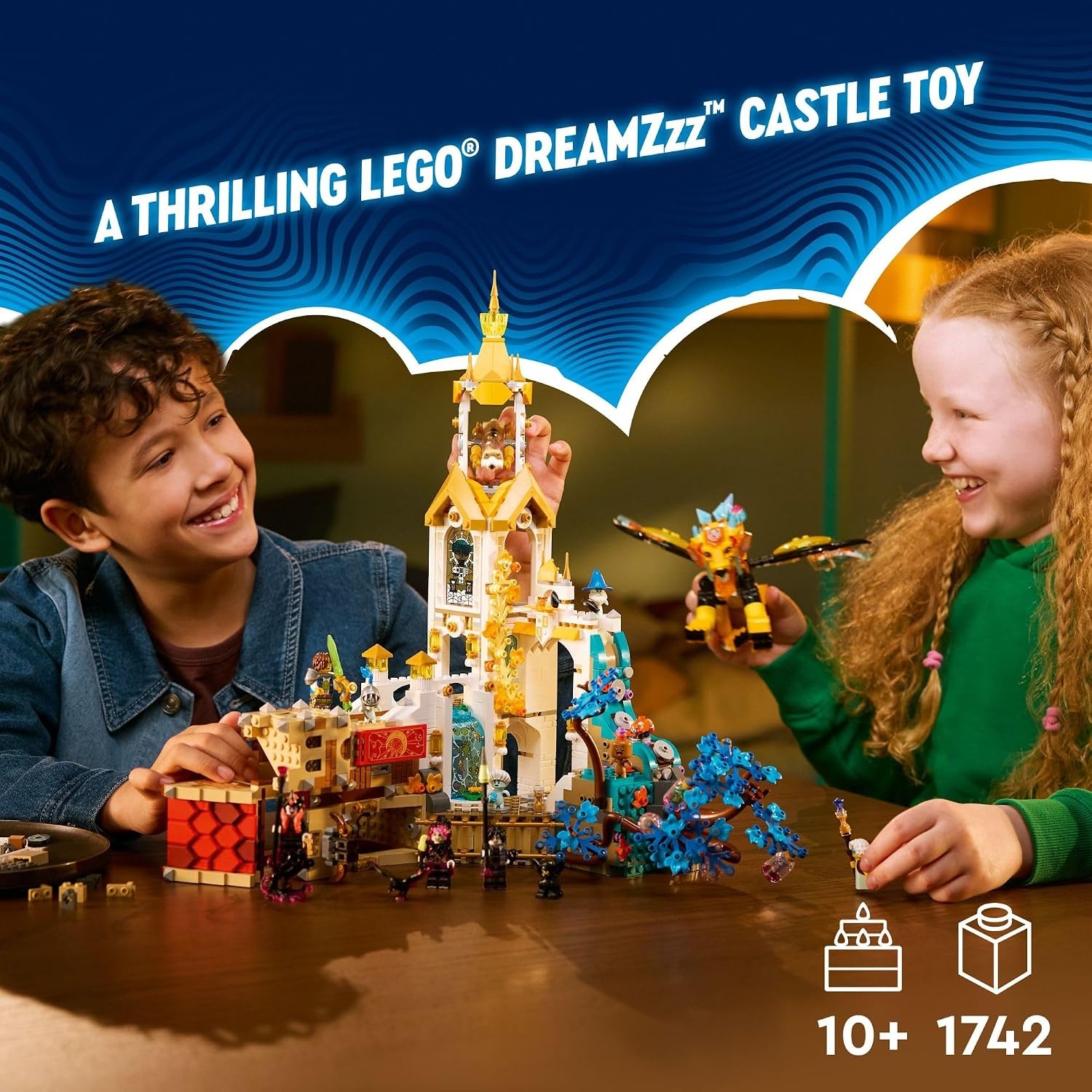 image:imageLEGO DREAMZzz Castle Nocturnia Building Toy Pretend Play Set for Kids Ages 10 Creative Storytelling Toy W2 Construction Modes amp 6 Minifigures for Boys and Girls 71486