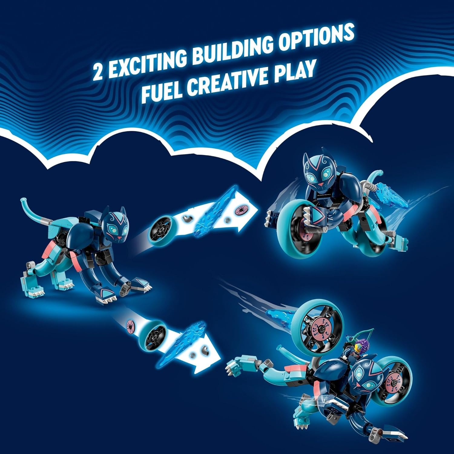 image:imageLEGO DREAMZzz Zoeys Cat Motorcycle Bike Toy with 2 Minifigures Creative Toy for Kids Ages 7 and Up Rebuild an Animal Figure into a Bike 71479