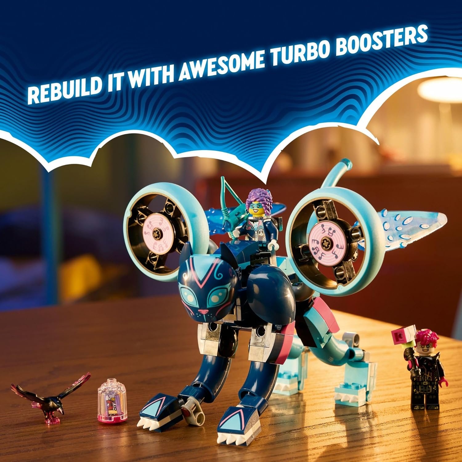 image:imageLEGO DREAMZzz Zoeys Cat Motorcycle Bike Toy with 2 Minifigures Creative Toy for Kids Ages 7 and Up Rebuild an Animal Figure into a Bike 71479