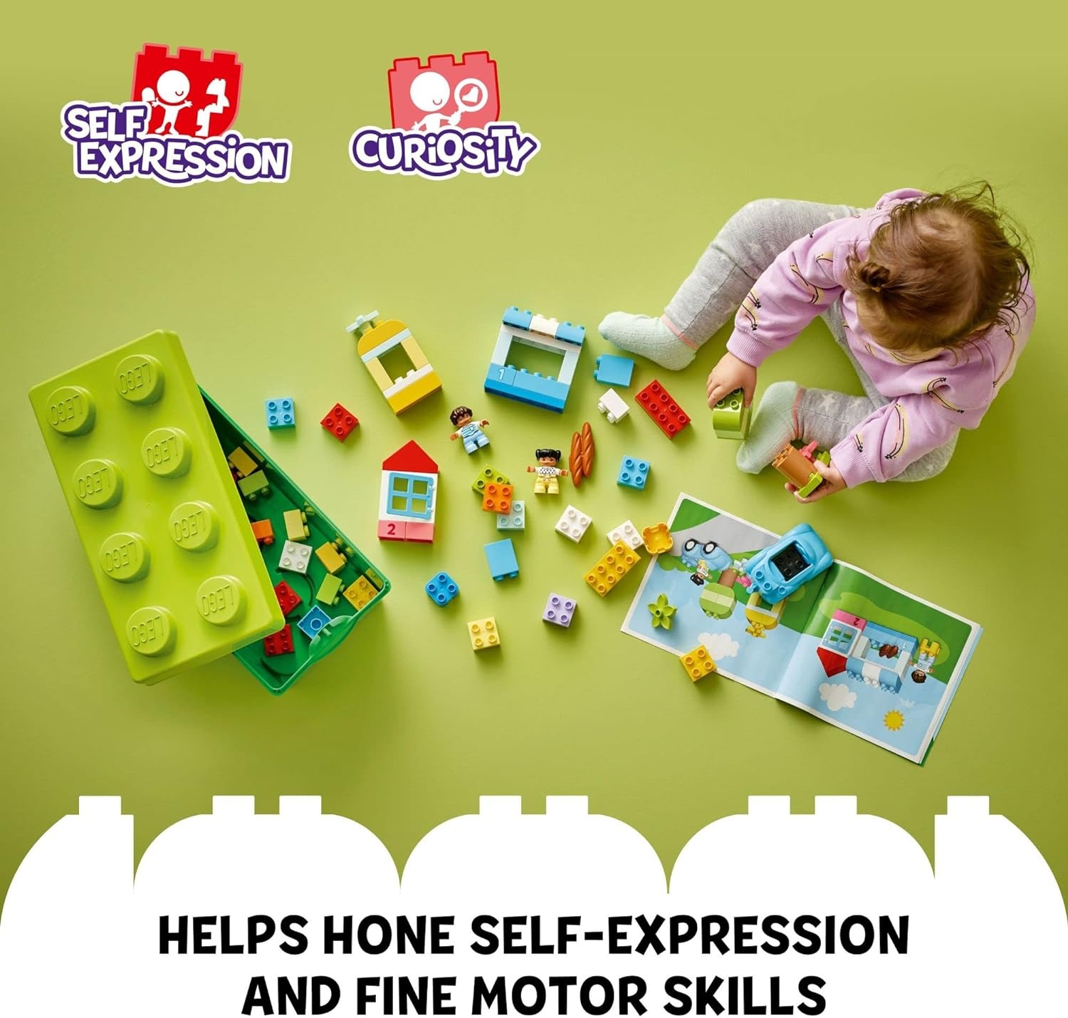 image:imageLEGO DUPLO Classic Brick Box Building Blocks Learning amp Educational Toys for Toddlers Preschool Ages 15 Years Develop Fine Motor Skills Gift for Birthdays 10913
