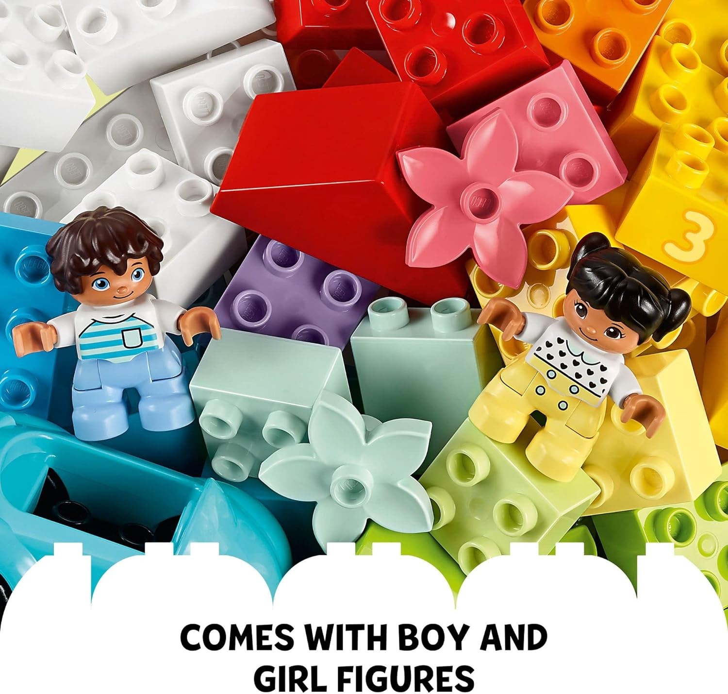 image:imageLEGO DUPLO Classic Brick Box Building Blocks Learning amp Educational Toys for Toddlers Preschool Ages 15 Years Develop Fine Motor Skills Gift for Birthdays 10913