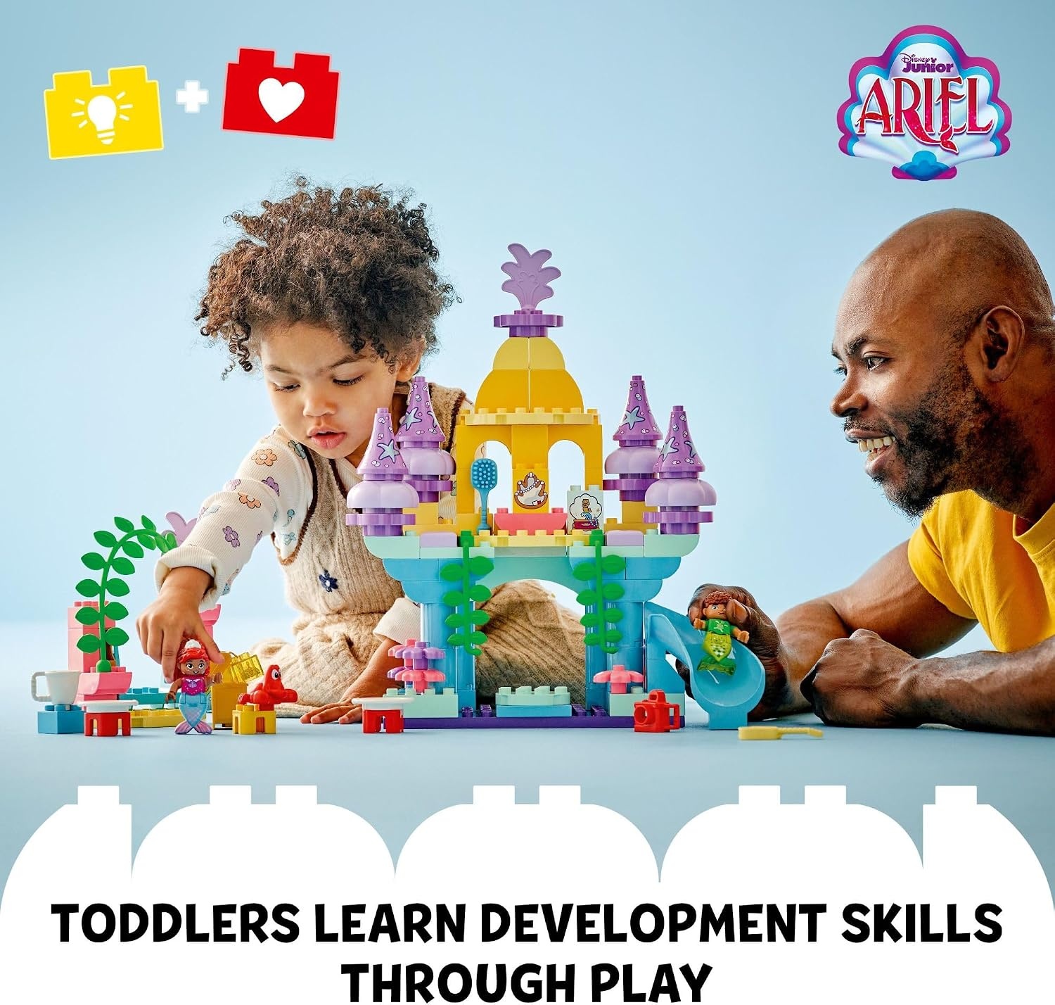 image:imageLEGO DUPLO Disney Ariels Magical Underwater Palace Building Set The Little Mermaid Toy for Girls amp Boys Ages 2 Toddler Preschool Sensory Toy with Disney Princess Minifigure 10435