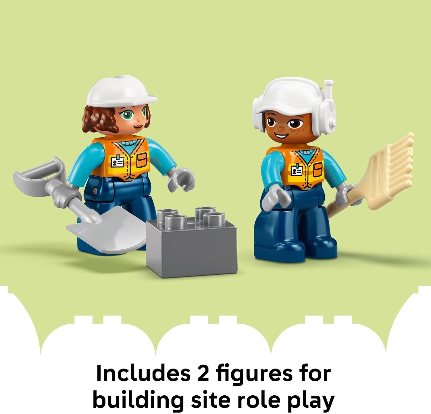 image:imageLEGO DUPLO Town 3 in 1 Construction Site and Vehicles Toys for Toddlers Pretend Play Set for Boys amp Girls Ages 3 Building Blocks for Fine Motor Skills Practice Gift for Birthdays 10476