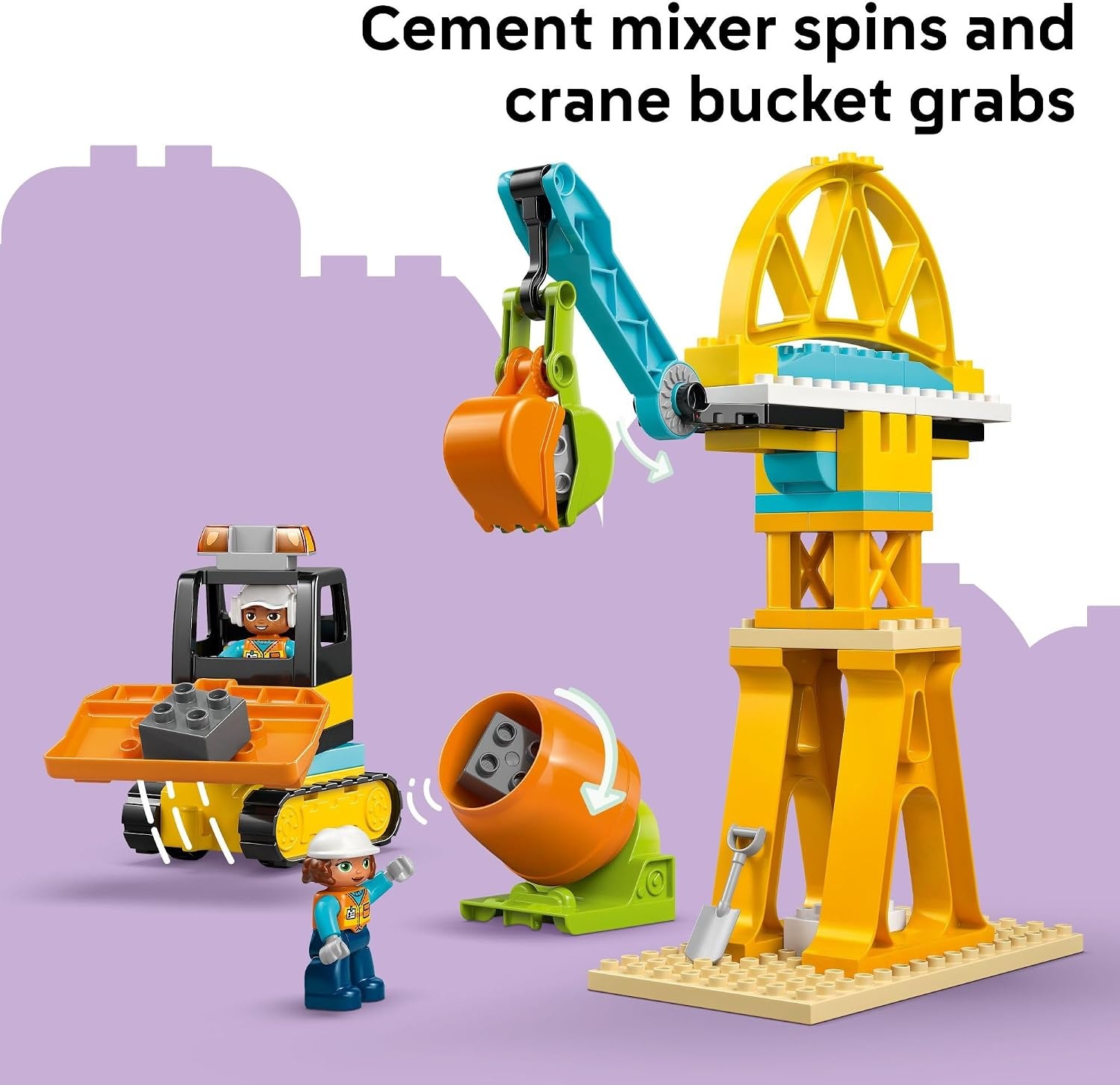 image:imageLEGO DUPLO Town 3 in 1 Construction Site and Vehicles Toys for Toddlers Pretend Play Set for Boys amp Girls Ages 3 Building Blocks for Fine Motor Skills Practice Gift for Birthdays 10476