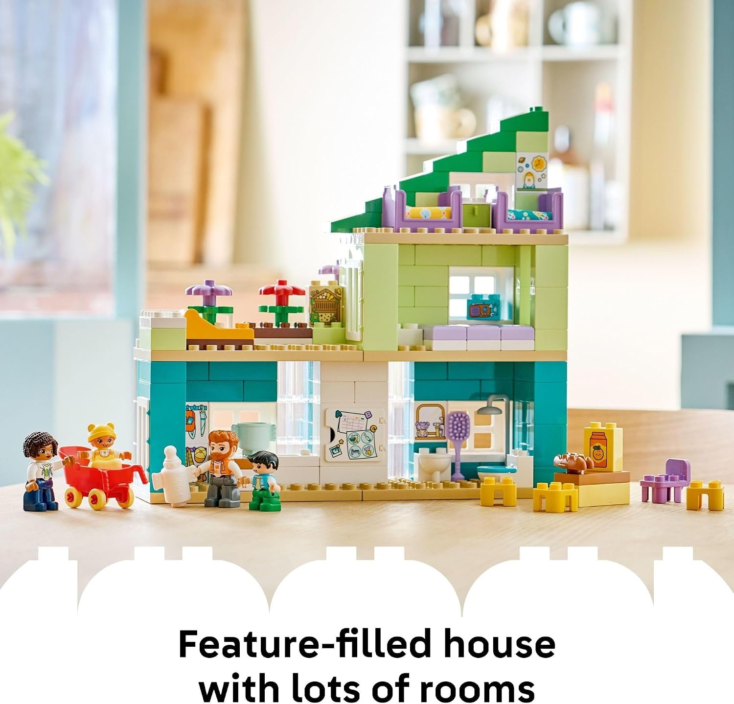 image:imageLEGO DUPLO Town 3 in 1 Modern Family House with Figures Building Toy Learning Play Set for Toddler Boys amp Girls Ages 2 Fine Motor Skills Toys for Preschool Gift for Birthdays 10470