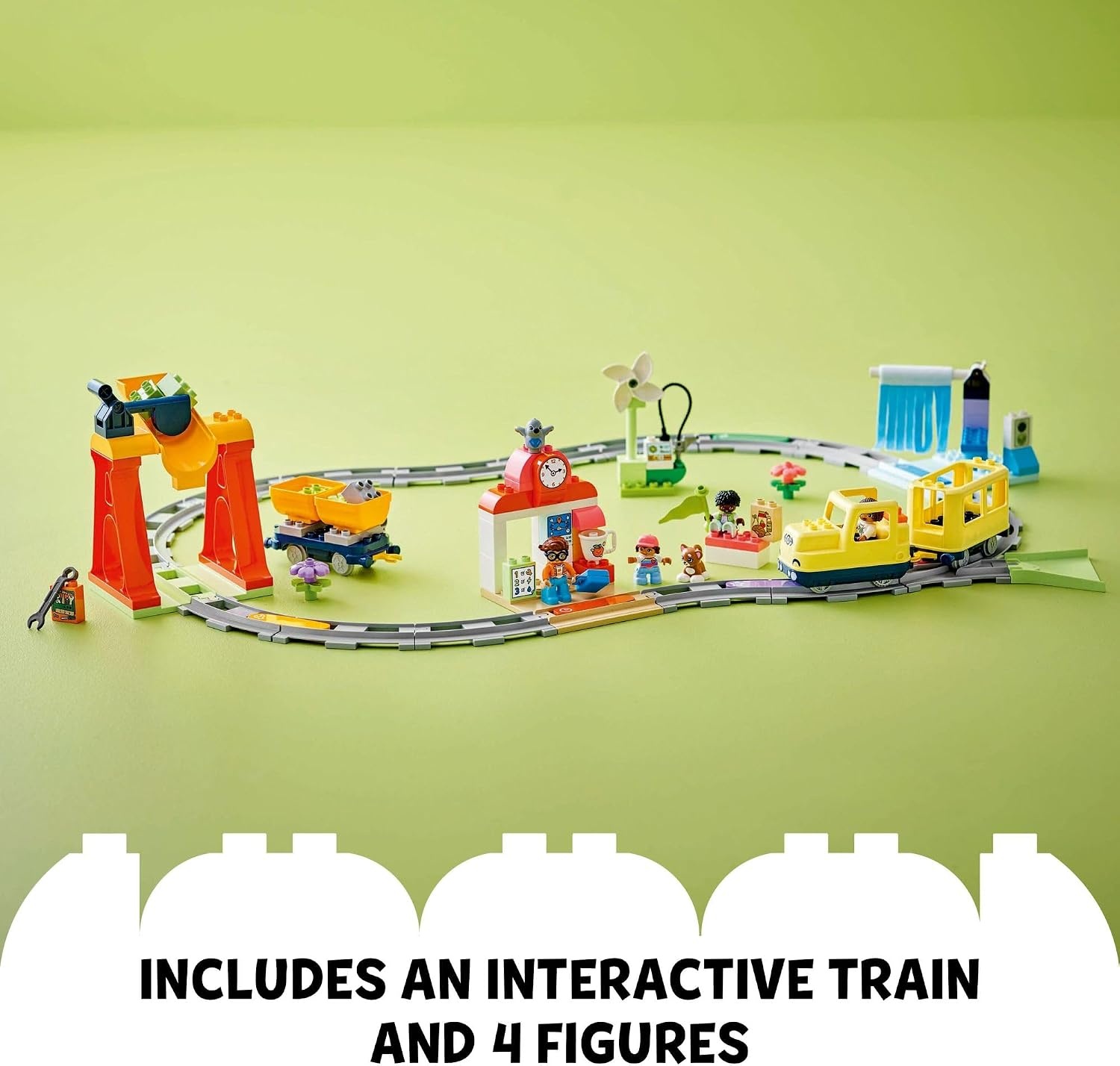 image:imageLEGO DUPLO Town Big Interactive Community Train Set Learning Toddler Train Toy Playset for Boys and Girls Ages 3 Gift Idea for Birthdays and Holidays 10428