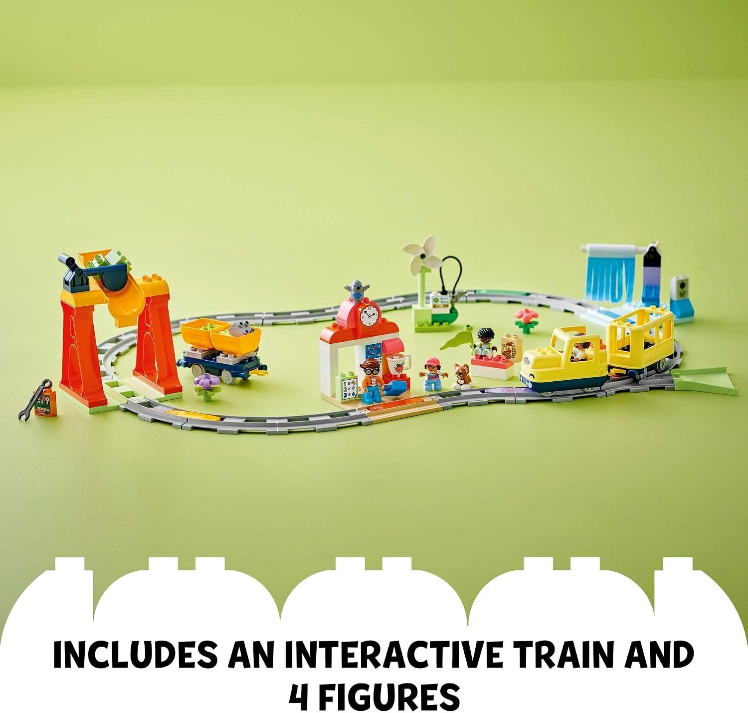 image:imageLEGO DUPLO Town Big Interactive Community Train Set Learning Toddler Train Toy Playset for Boys and Girls Ages 3 Gift Idea for Birthdays and Holidays 10428