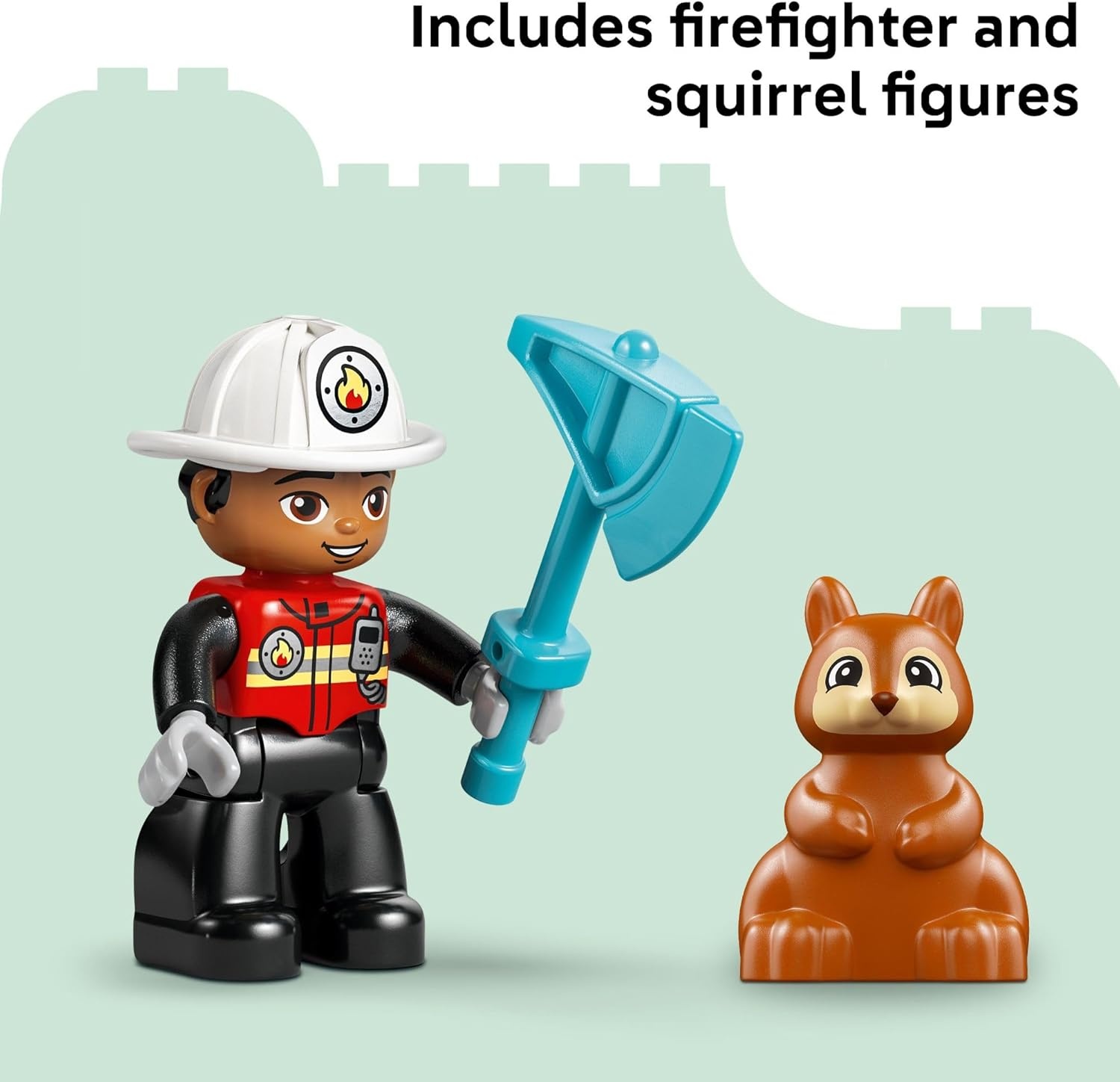 image:imageLEGO DUPLO Town Fire Truck with Hose and Firefighter Building Toy for Toddlers Learning Play Set for Boys amp Girls Ages 2 Building Blocks for Motor Skills Practice Gift for Birthdays 10473
