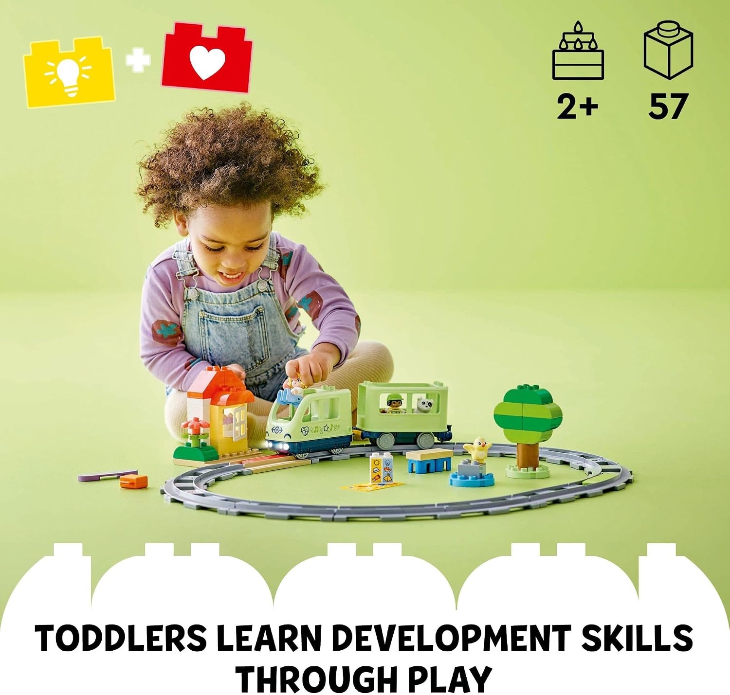 image:imageLEGO DUPLO Town Interactive Adventure Train Set Building Toy for Toddlers Boys and Girls Ages 2 Learning Train Toy Playset with Lights and Sounds Gift for Birthdays and Holidays 10427