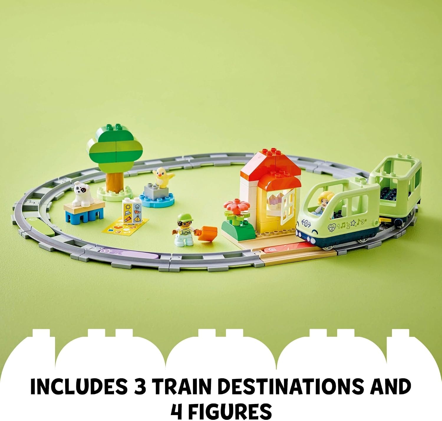 image:imageLEGO DUPLO Town Interactive Adventure Train Set Building Toy for Toddlers Boys and Girls Ages 2 Learning Train Toy Playset with Lights and Sounds Gift for Birthdays and Holidays 10427