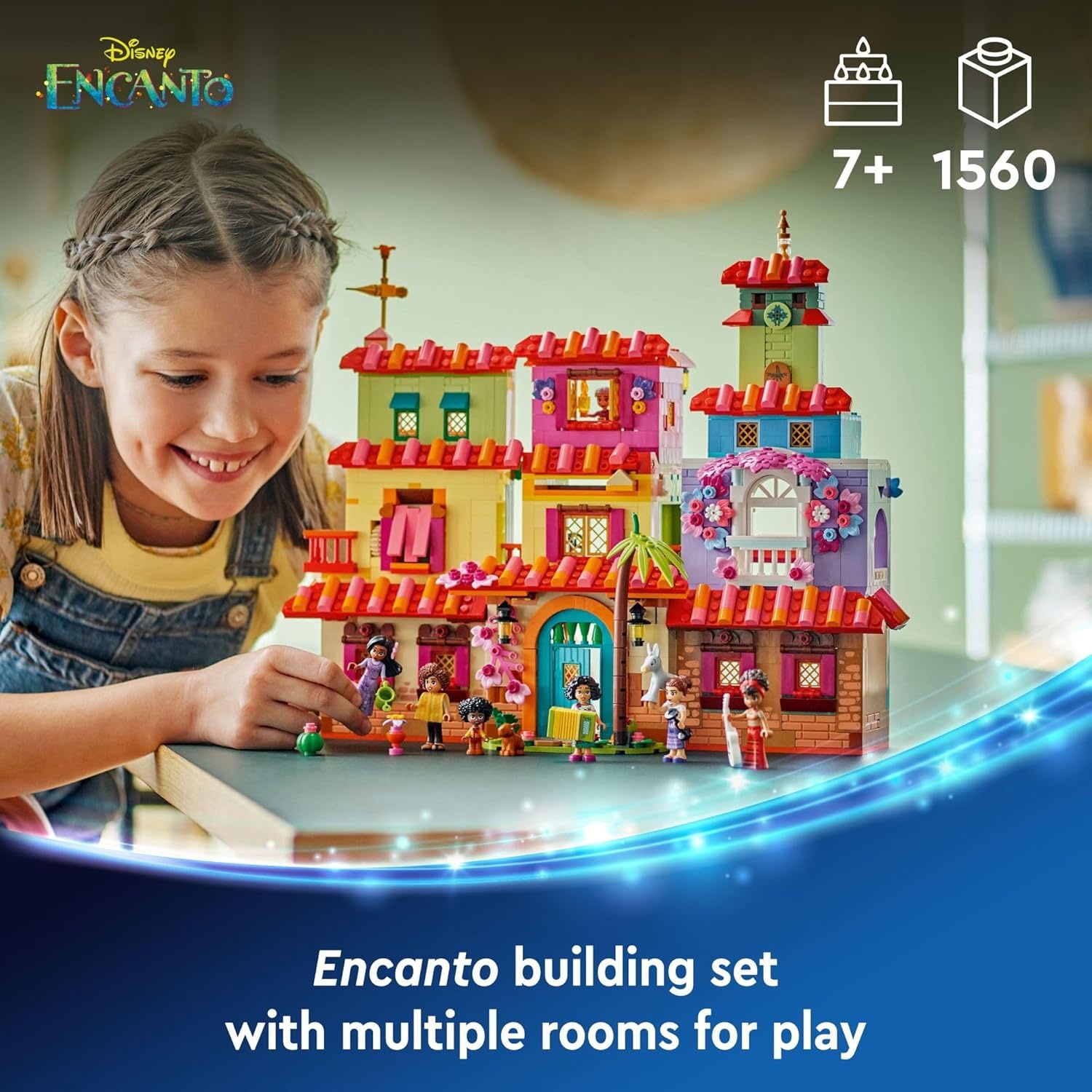 image:imageLEGO Disney Encanto The Magical Madrigal House Toy Building Playset for Kids Mirabel Princess Doll Figure Disney Toy for Girls and Boys Ages 7 and Up Fun Construction Encanto Set 43245