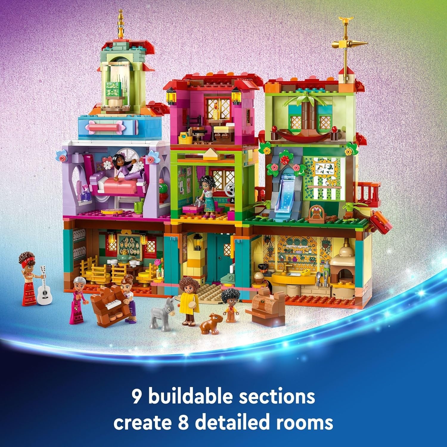 image:imageLEGO Disney Encanto The Magical Madrigal House Toy Building Playset for Kids Mirabel Princess Doll Figure Disney Toy for Girls and Boys Ages 7 and Up Fun Construction Encanto Set 43245