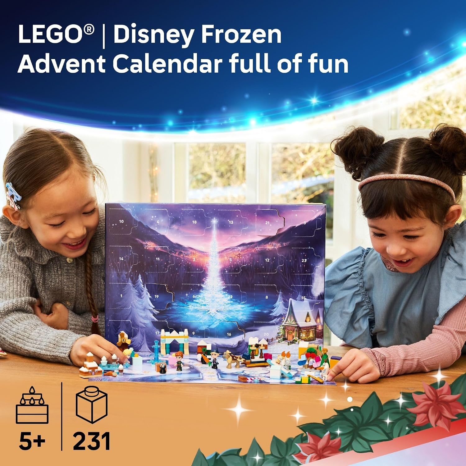 image:imageLEGO Disney Frozen Advent Calendar 2025 Kids Toy Holiday Countdown Playset for Boys amp Girls Ages 5 Ana amp Elsa Minidolls amp Buildable Surprises Disney Princess Gift for Christmas 43273