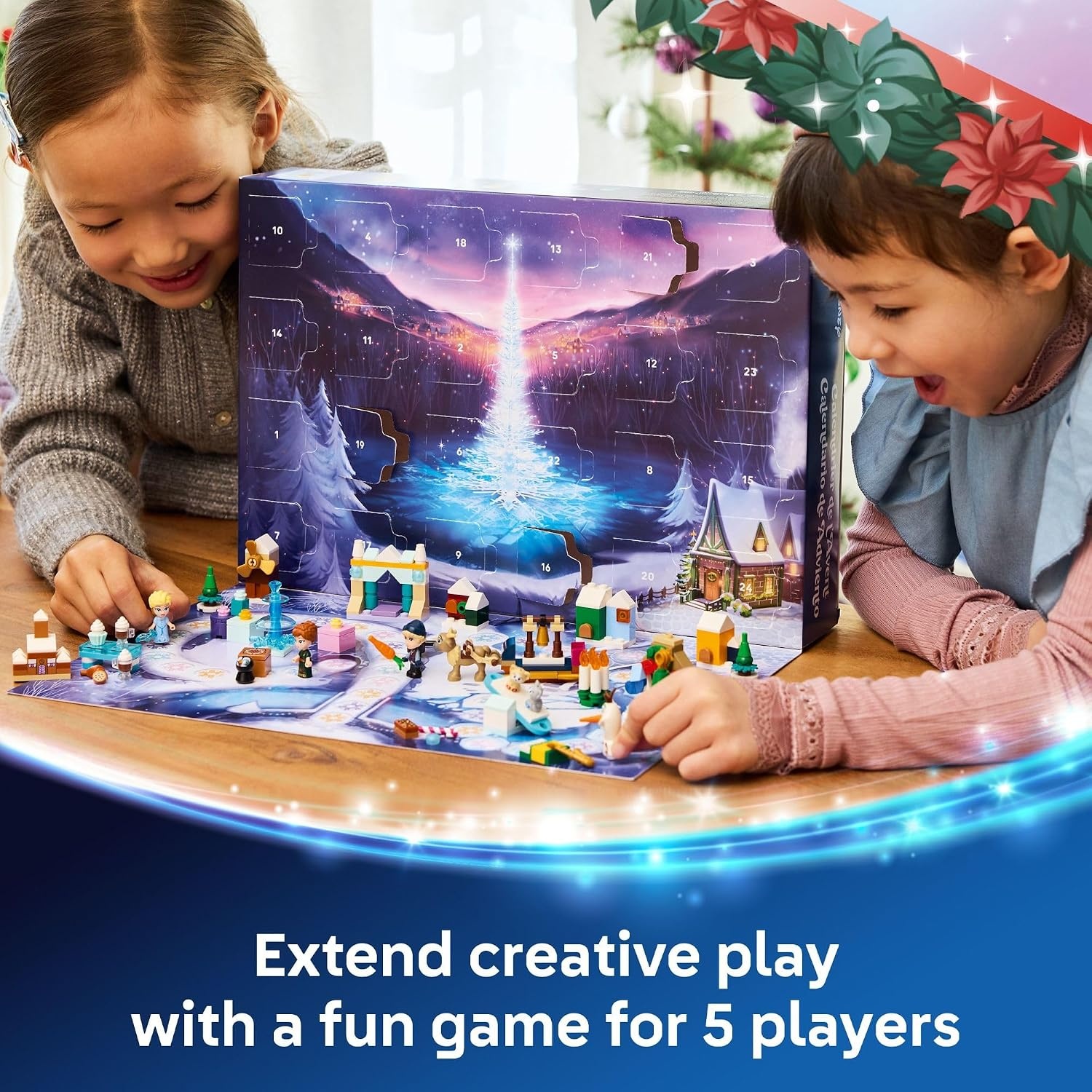 image:imageLEGO Disney Frozen Advent Calendar 2025 Kids Toy Holiday Countdown Playset for Boys amp Girls Ages 5 Ana amp Elsa Minidolls amp Buildable Surprises Disney Princess Gift for Christmas 43273