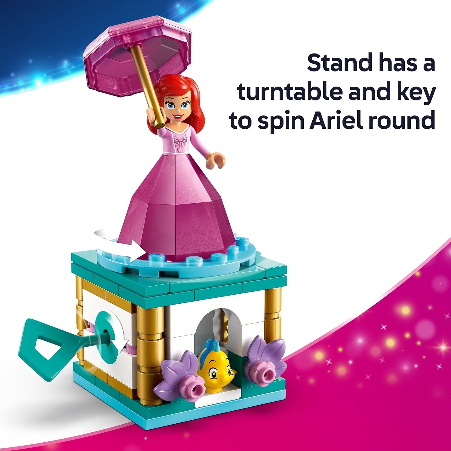 image:imageLEGO Disney Princess Twirling Ariel Toy Building Set for Kids Girls and Boys Ages 5 Little Mermaid Toy for Fans of Movie Ariel Doll Gift Idea for Birthdays 43259