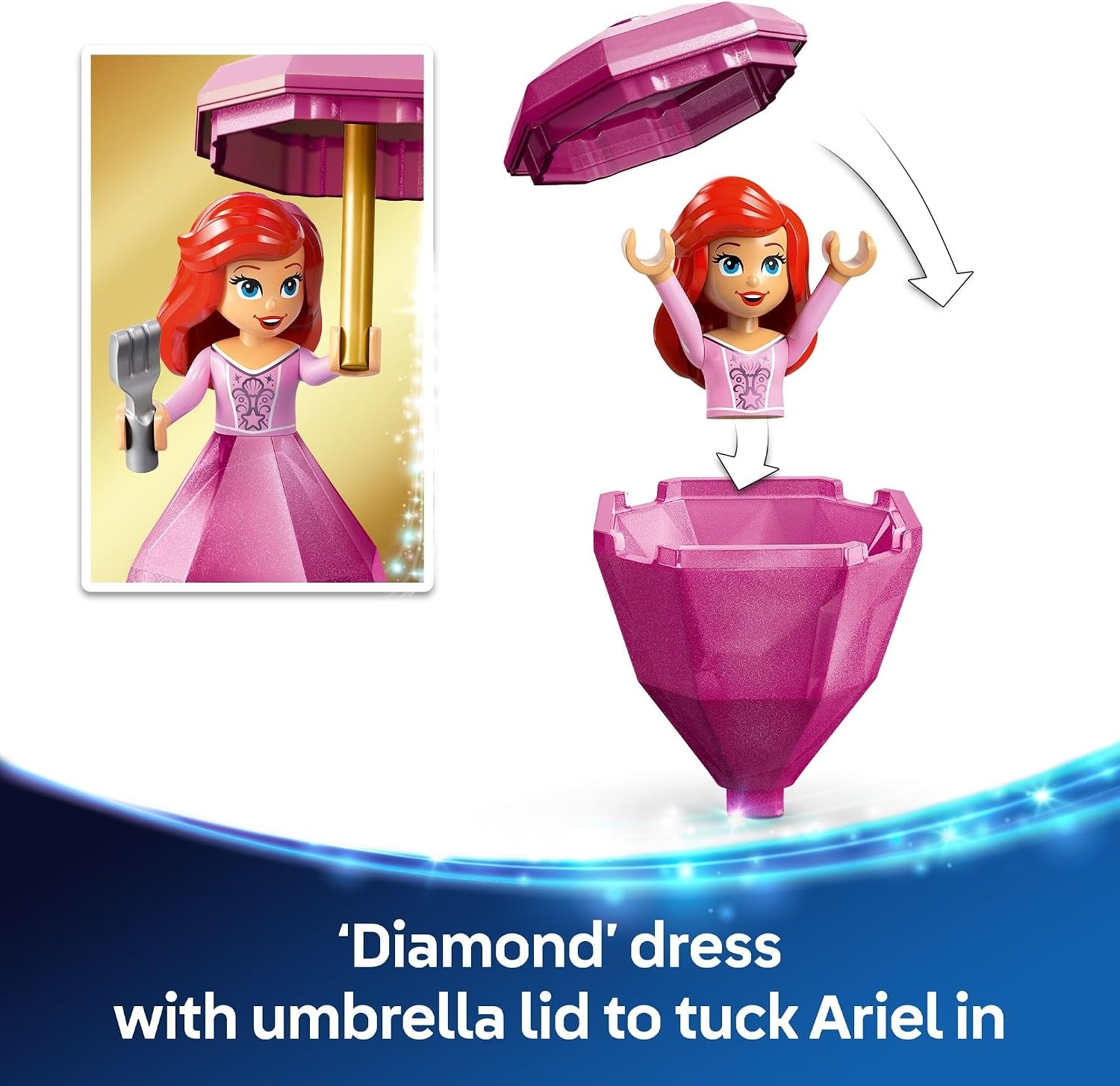 image:imageLEGO Disney Princess Twirling Ariel Toy Building Set for Kids Girls and Boys Ages 5 Little Mermaid Toy for Fans of Movie Ariel Doll Gift Idea for Birthdays 43259