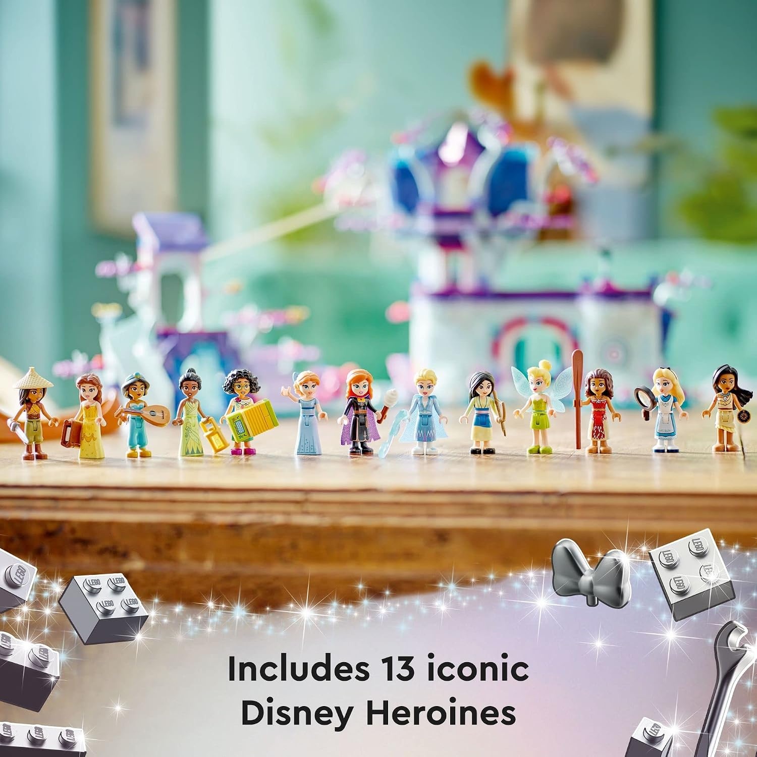 image:imageLEGO Disney The Enchanted Treehouse Buildable 2Level Tree House with 13 Princess MiniDolls Including Jasmine Elsa and Moana Disney Classic Celebration Gift for Princess Fans Ages 7 43215