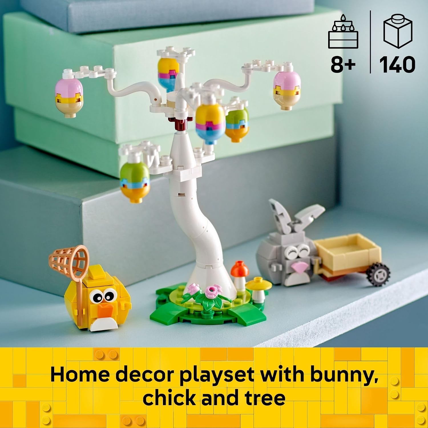 image:imageLEGO Easter Bunny and Chick Egg Hunt Building Toy for Girls amp Boys Springtime Pretend Playset for Kids Ages 8 Basket Stuffer or Gift Idea for Easter Birthdays amp Special Occasions 40808